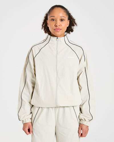 Retro Track Jacket - Off Blanc