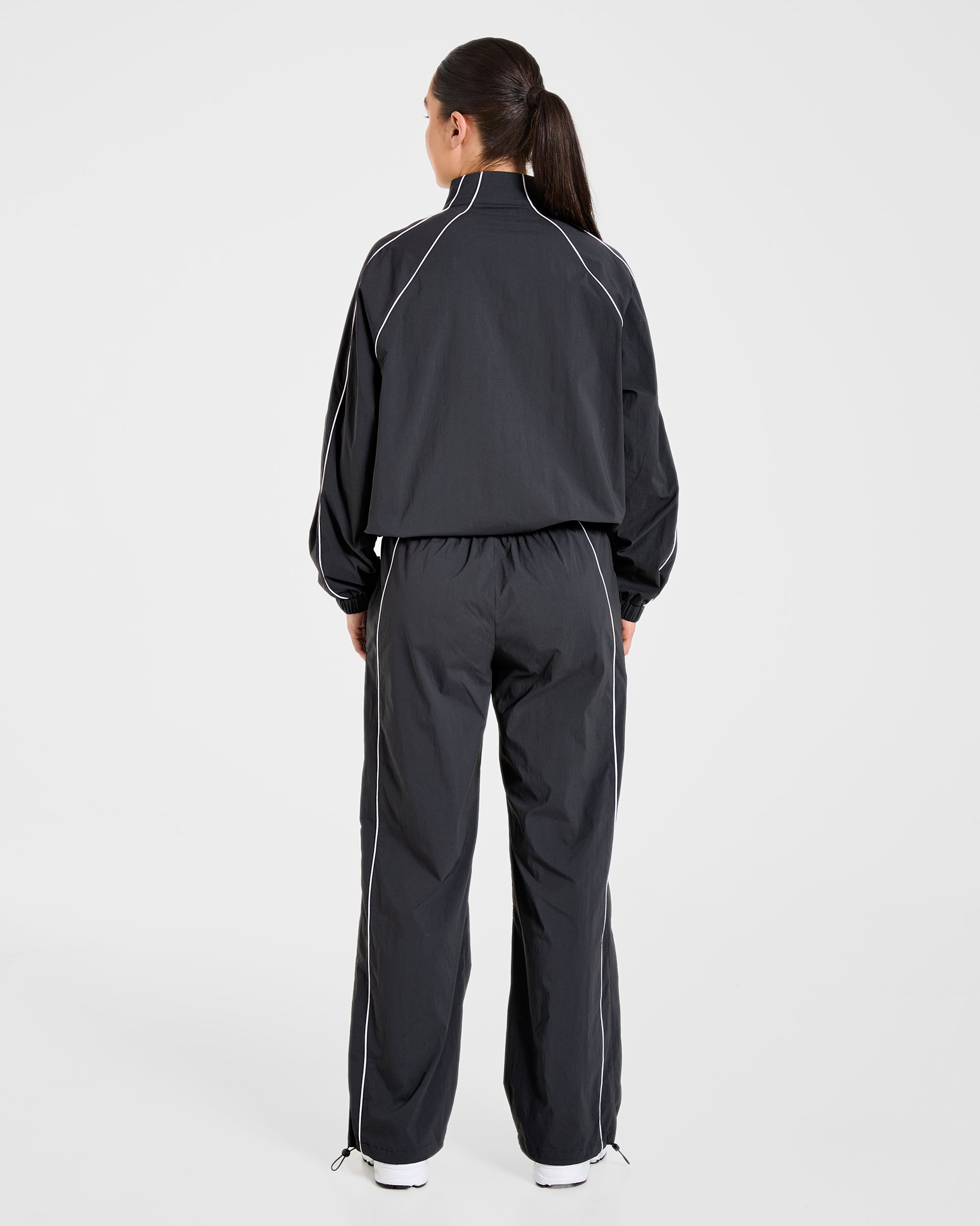 Retro Track Jacket - Noir