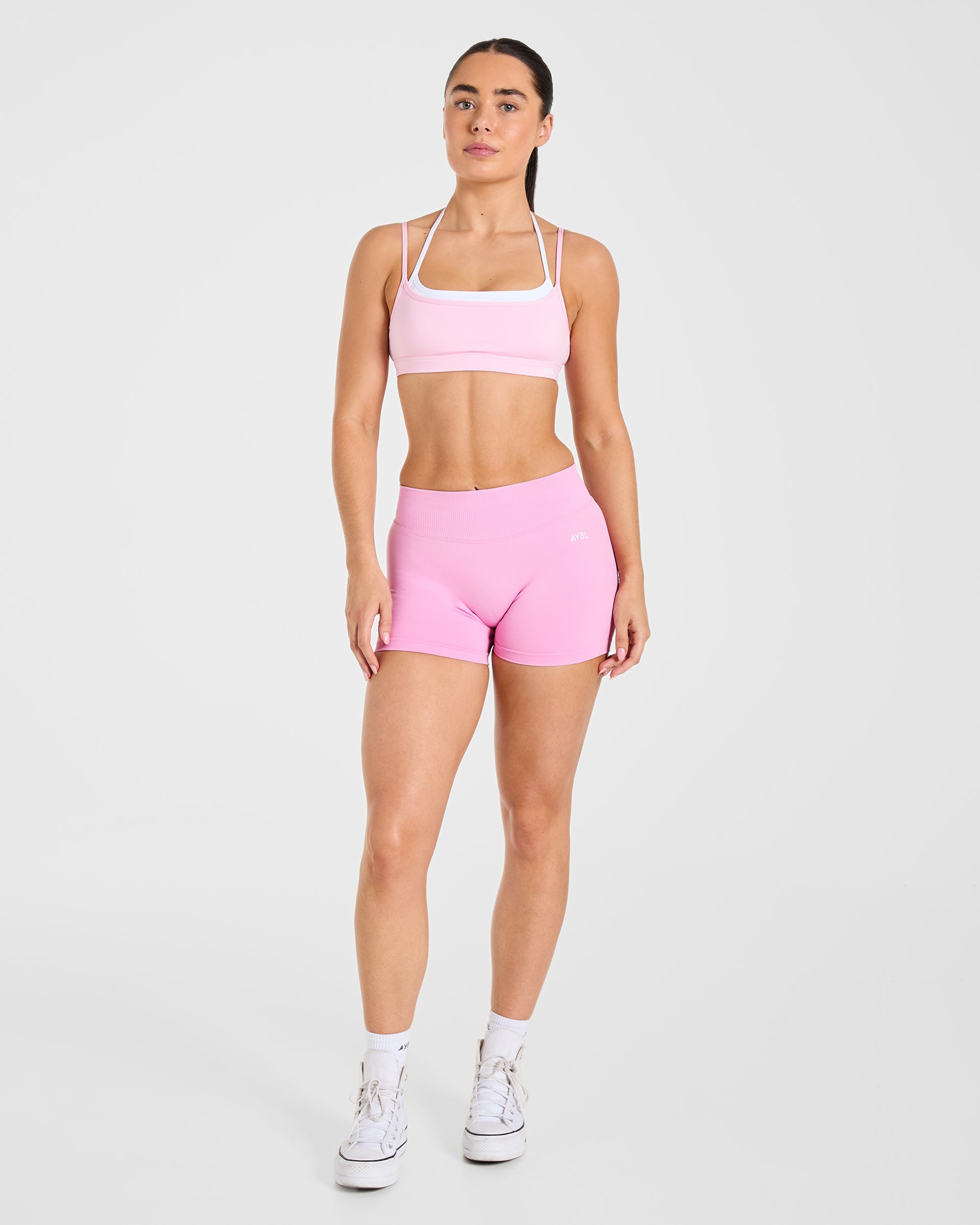 Essential Double Layer Sports Bra - Rose