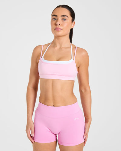Essential Double Layer Sports Bra - Rose