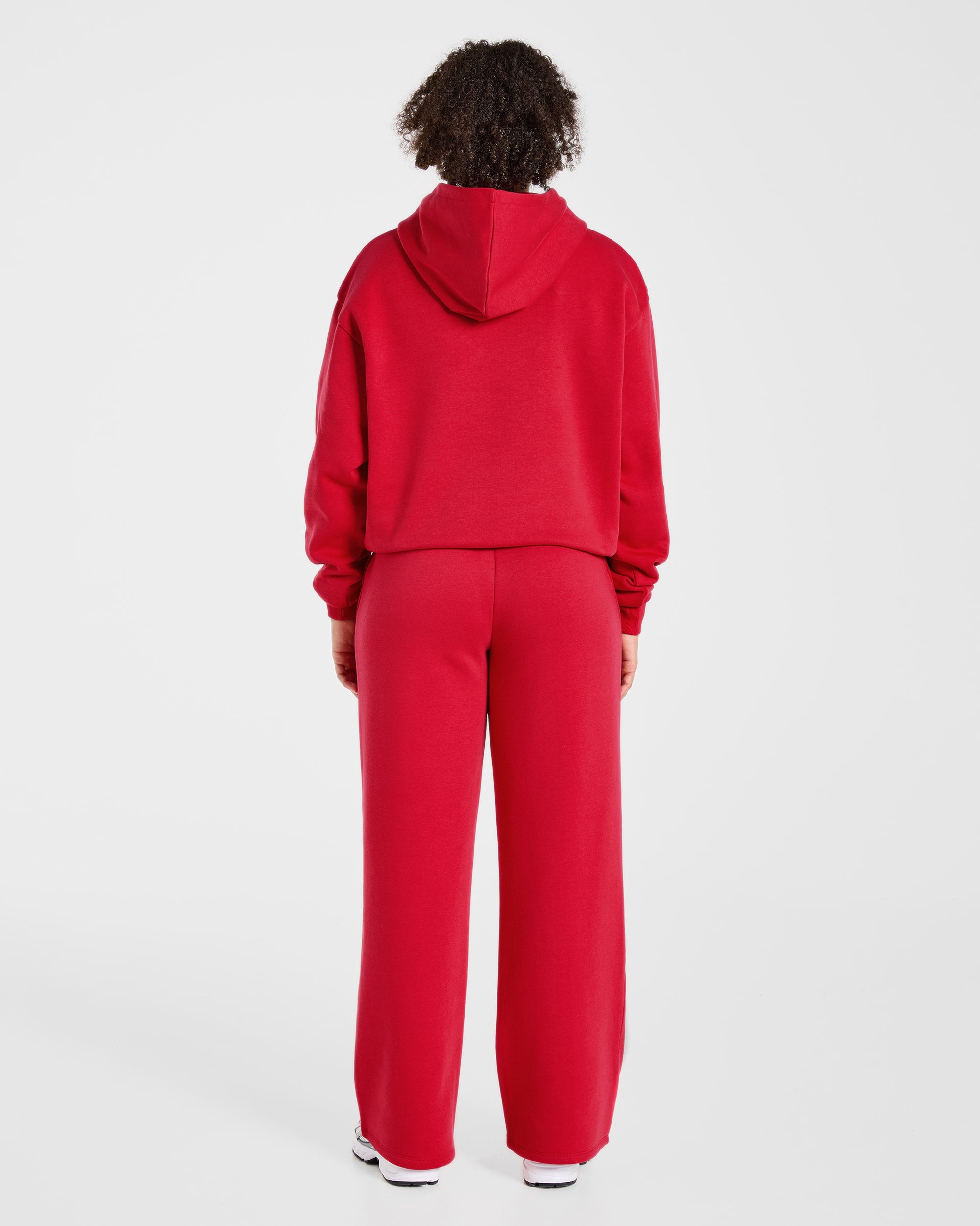 Lifestyle Oversized Hoodie - Rouge