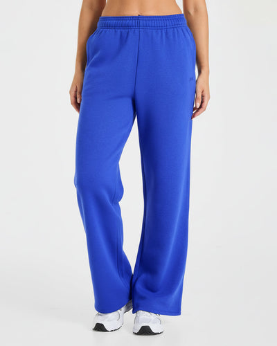 Lifestyle Oversized Straight Leg Joggers - Cobalt