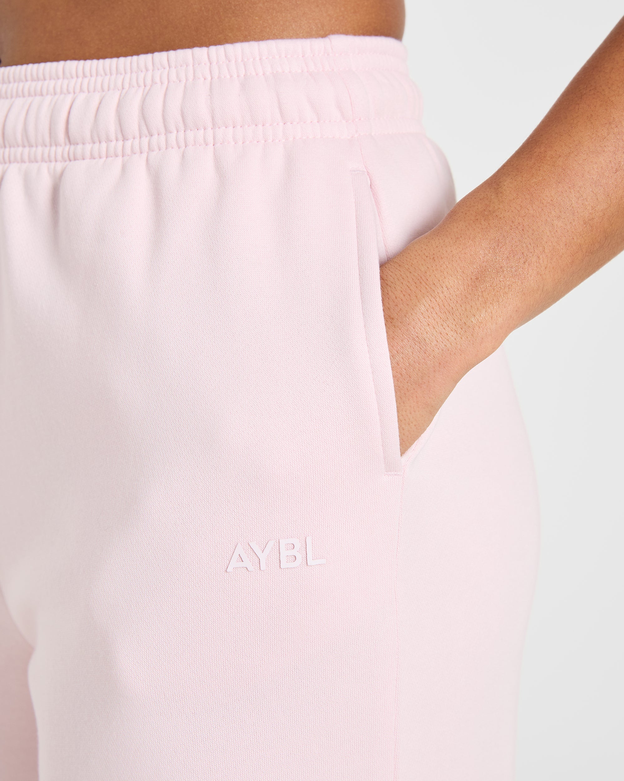 Lifestyle Oversized Straight Leg Joggers - Pastel Rose