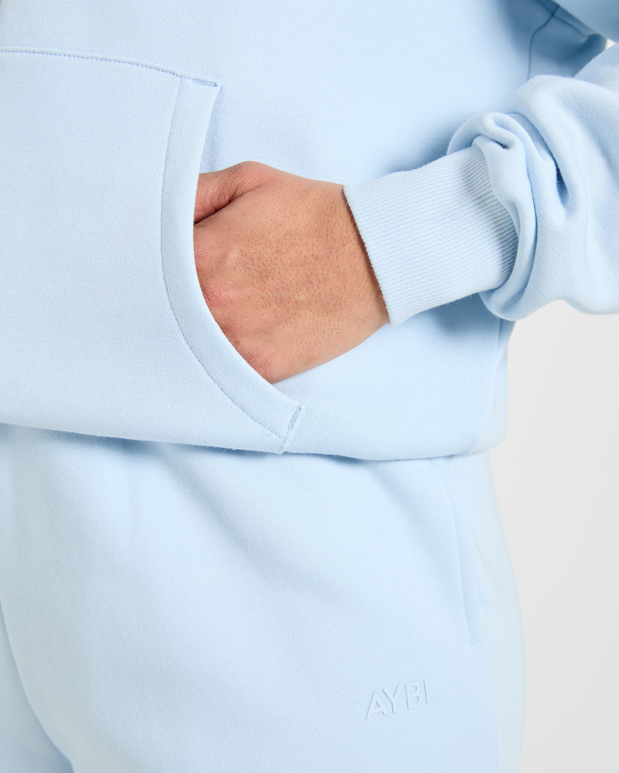 Lifestyle Oversized Zip Up Hoodie - Spring Bleu