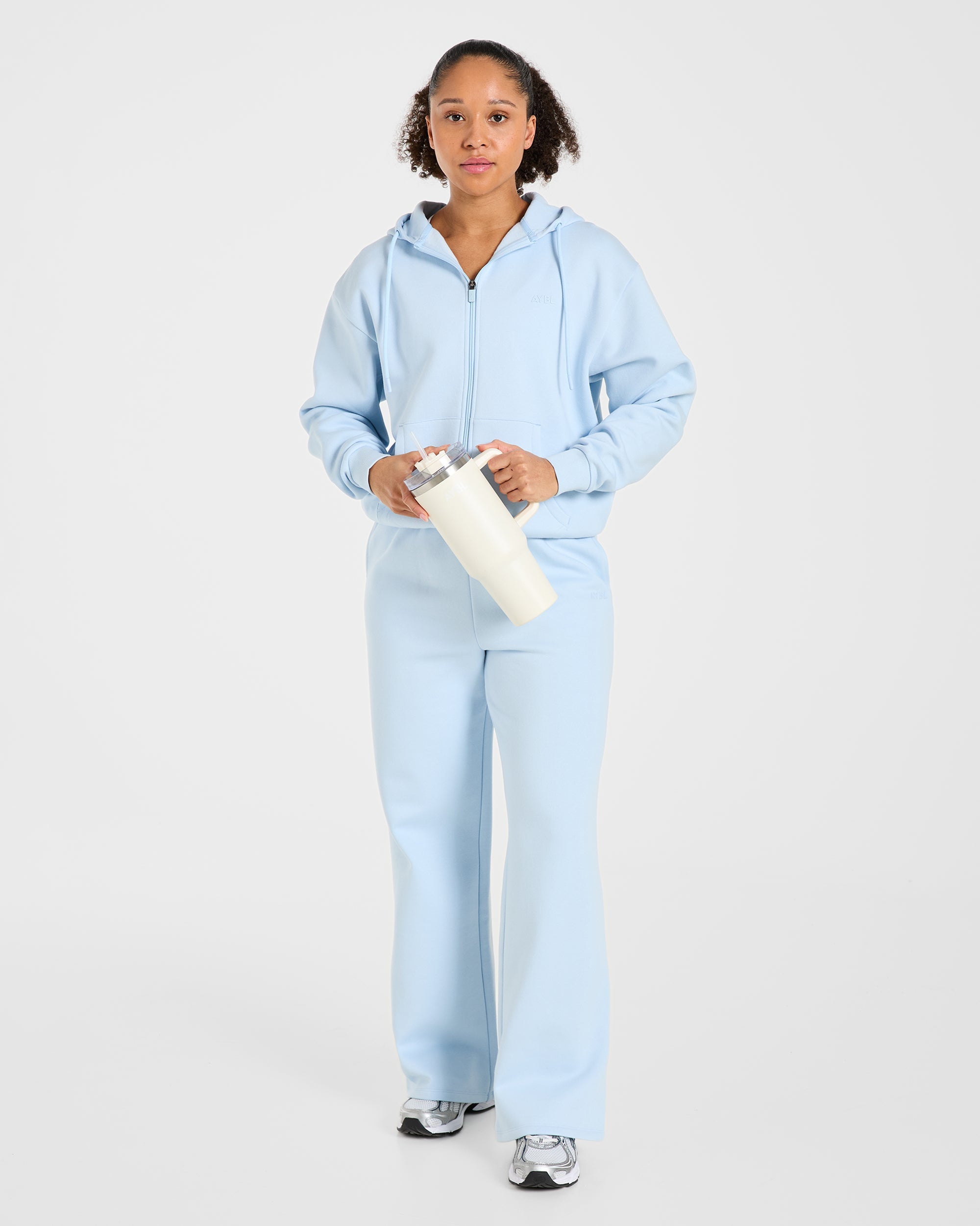 Lifestyle Oversized Straight Leg Joggers - Spring Bleu