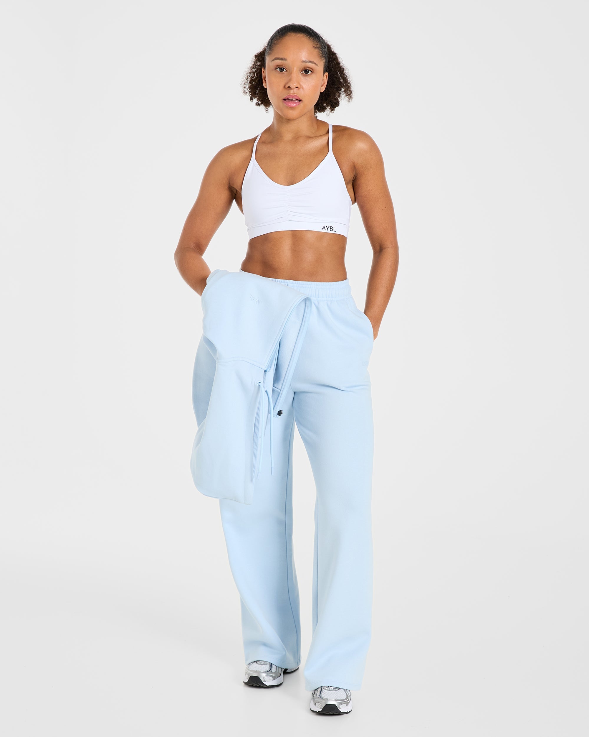 Lifestyle Oversized Straight Leg Joggers - Spring Bleu