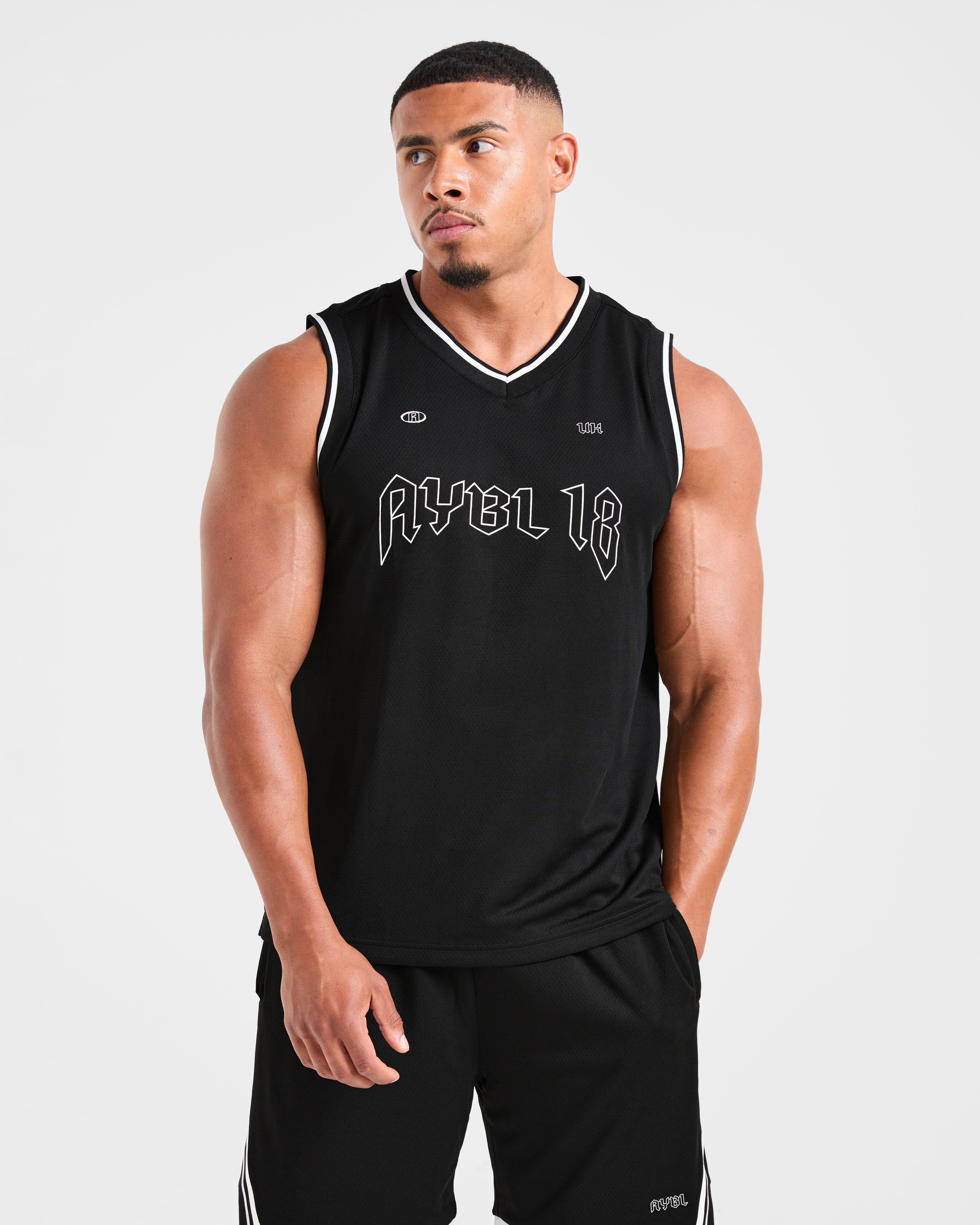 Rebound Stripe Tank - Noir