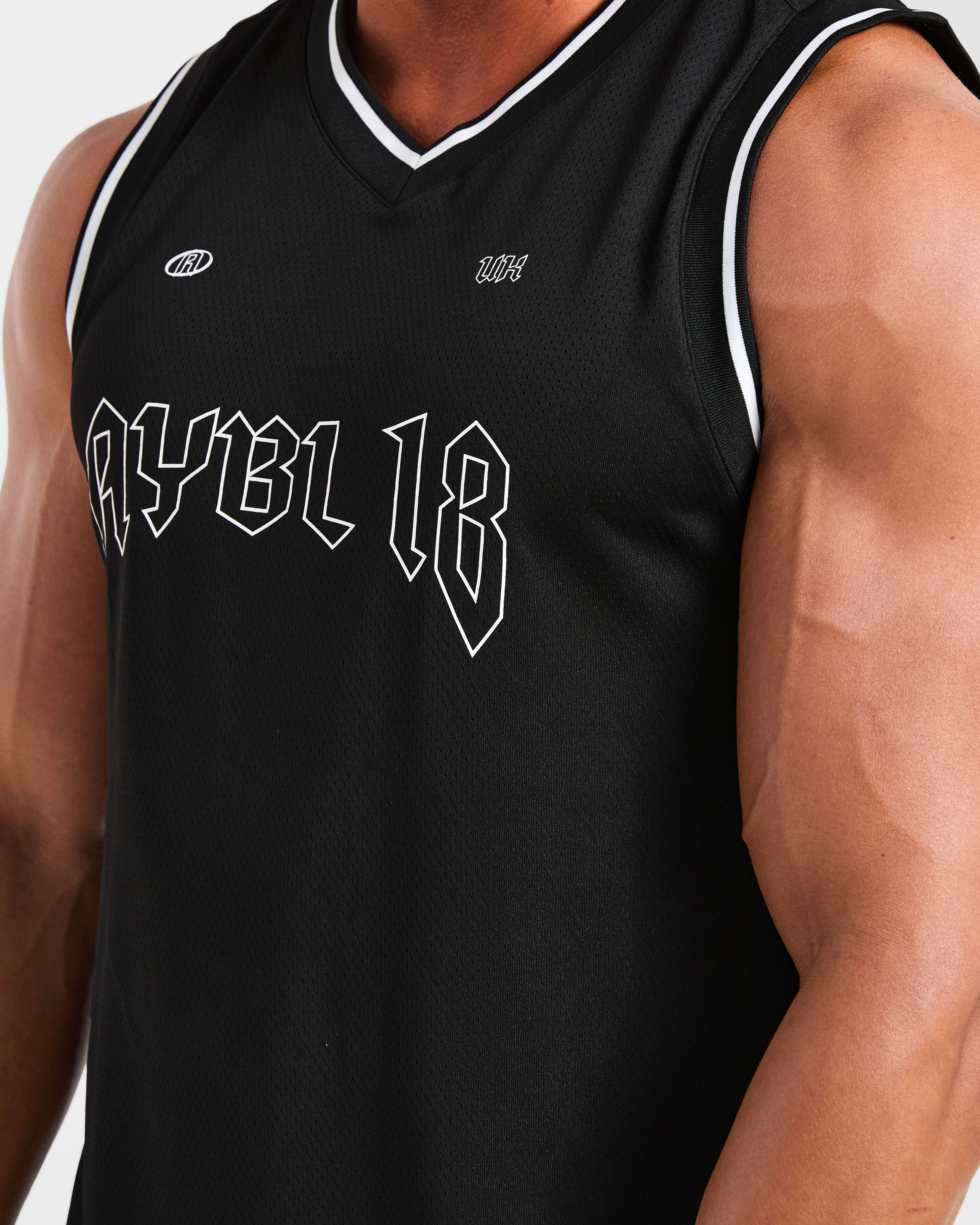 Rebound Stripe Tank - Noir