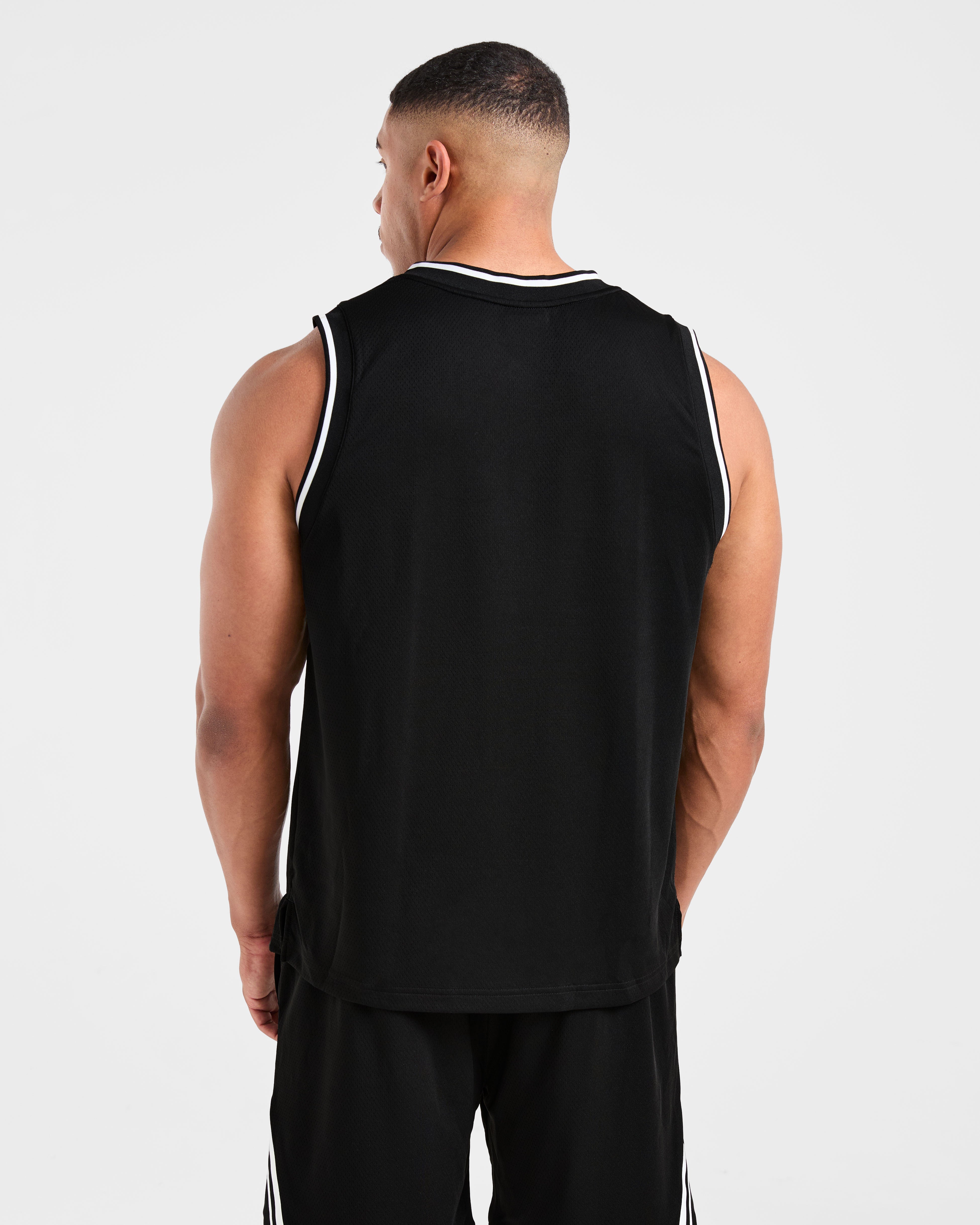Rebound Stripe Tank - Noir