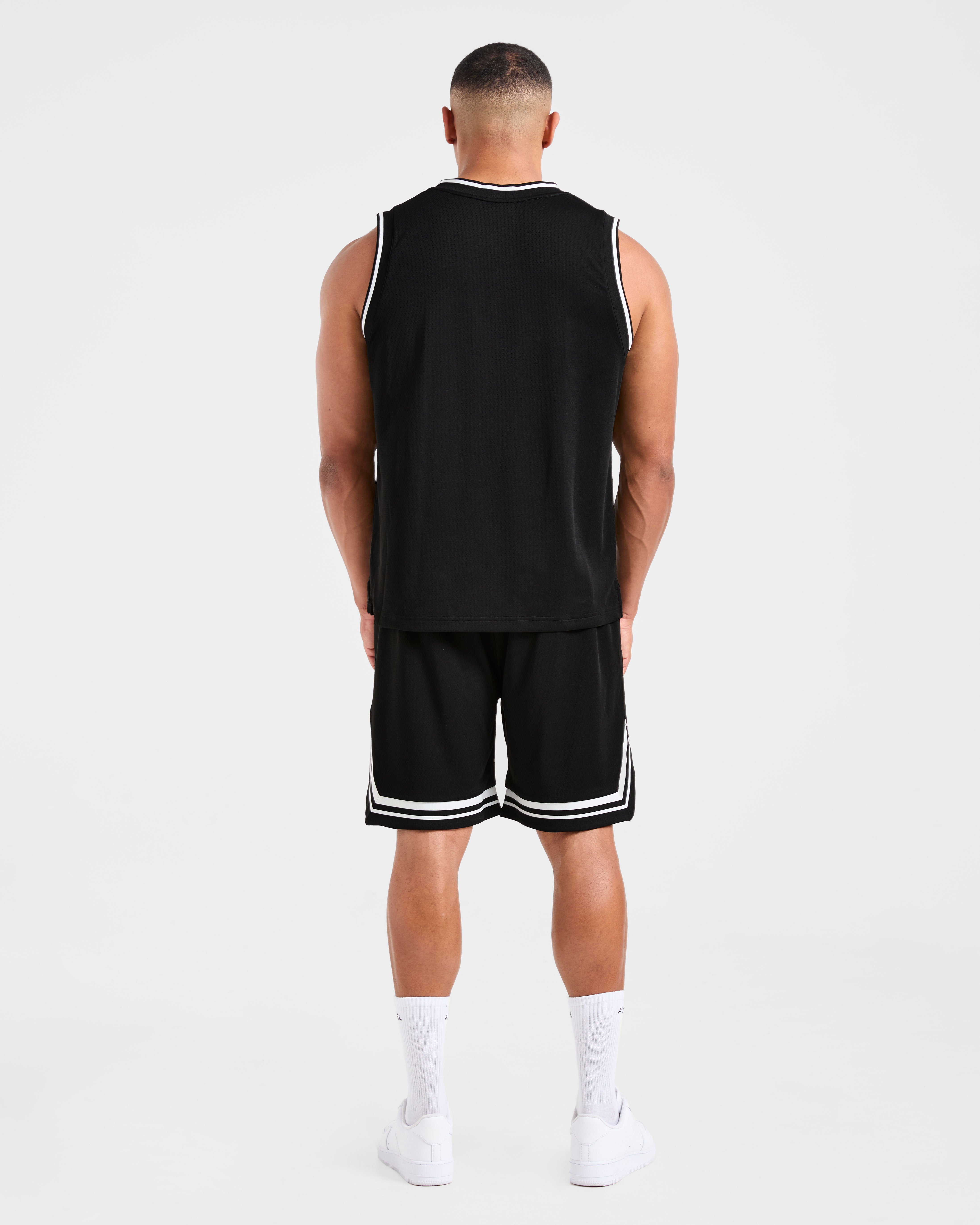 Rebound Stripe Shorts - Noir