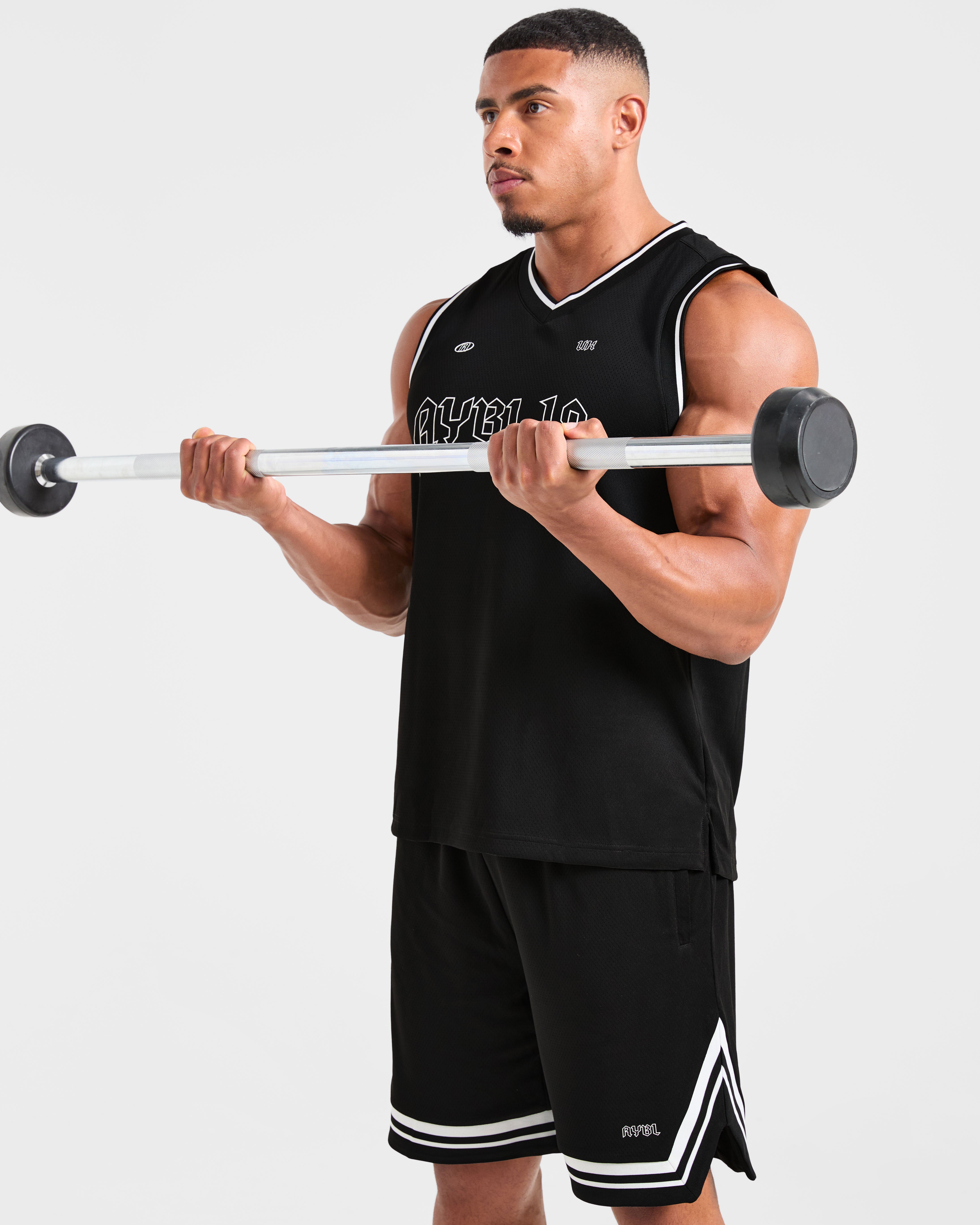 Rebound Stripe Tank - Noir