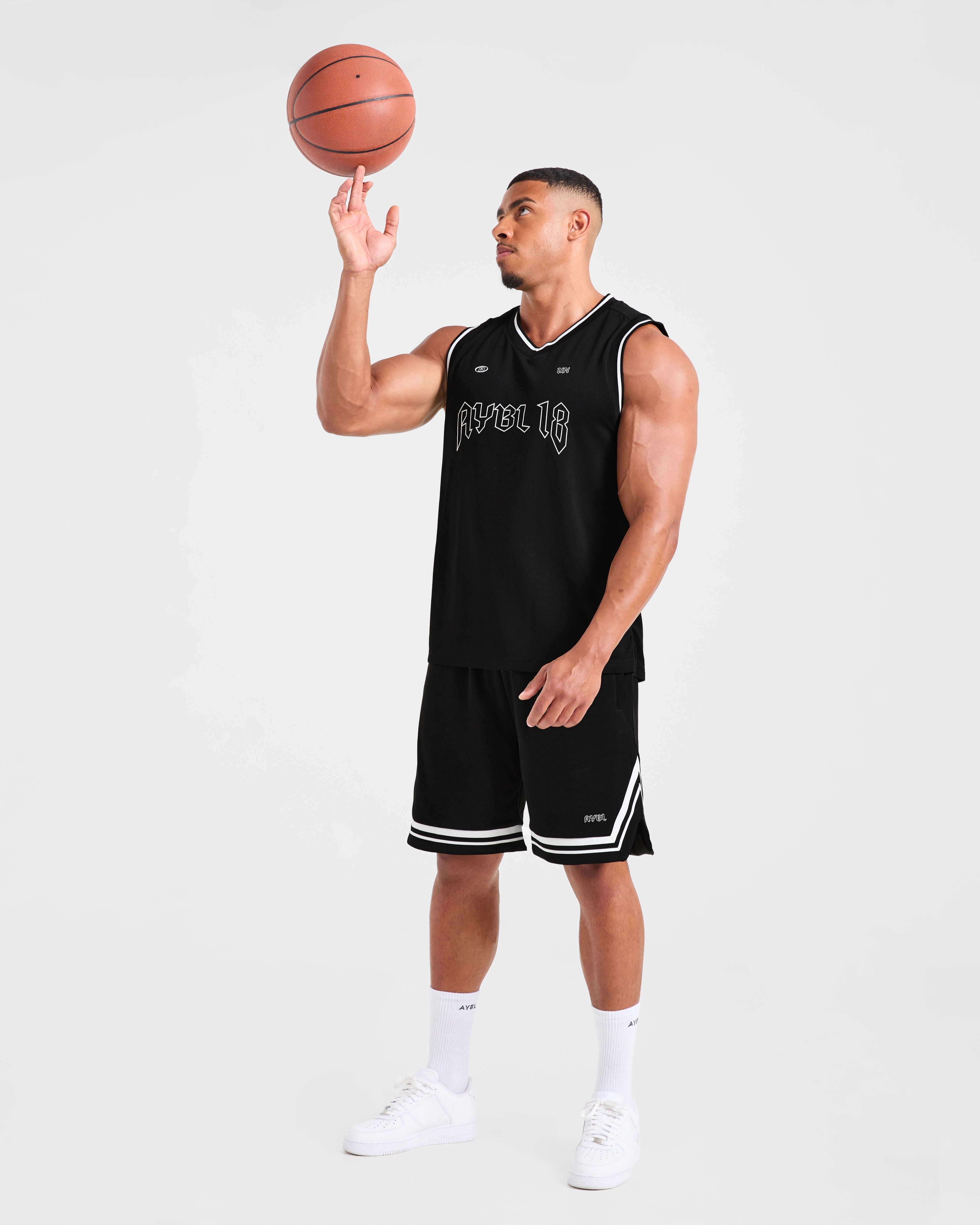 Rebound Stripe Tank - Noir