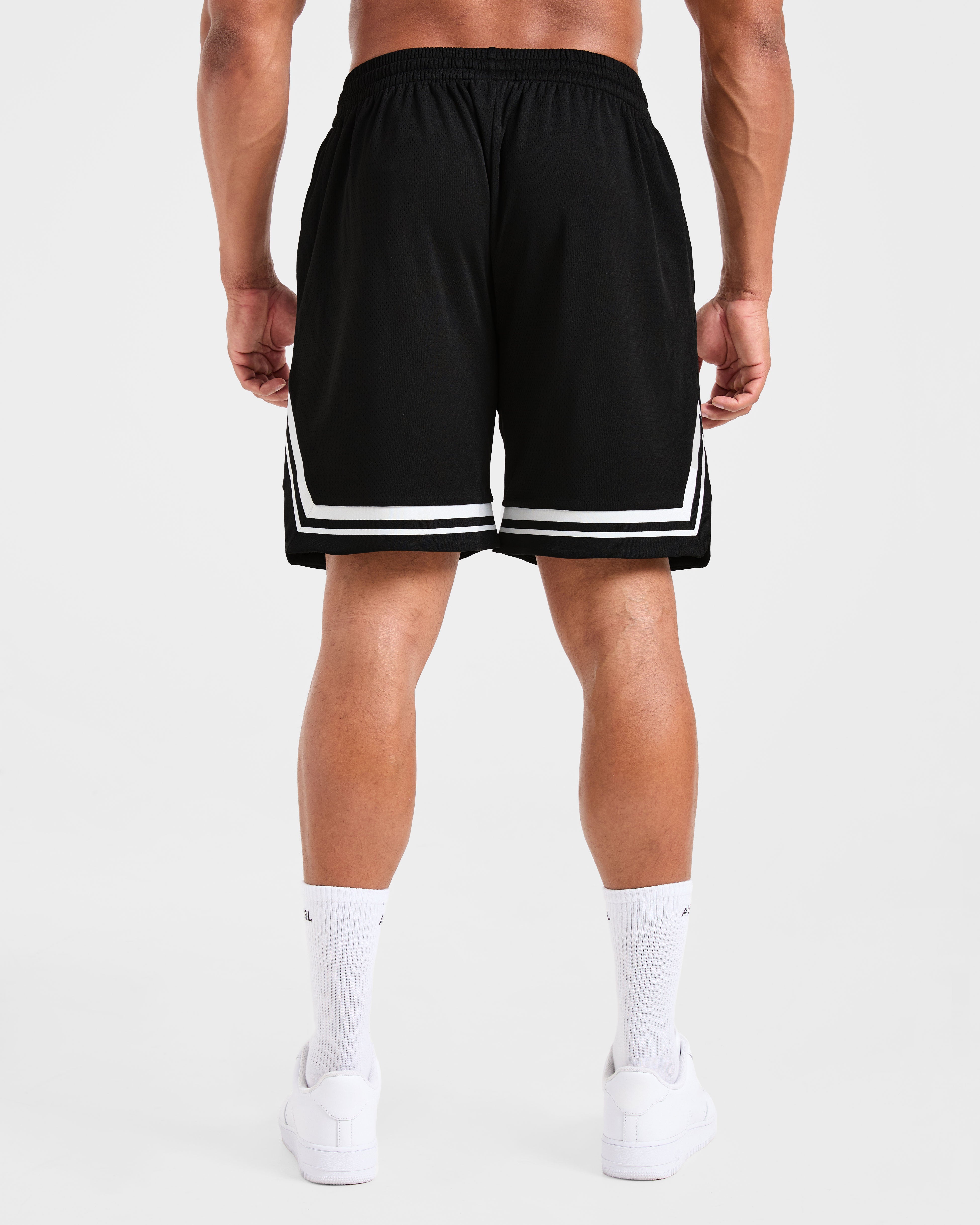 Rebound Stripe Shorts - Noir