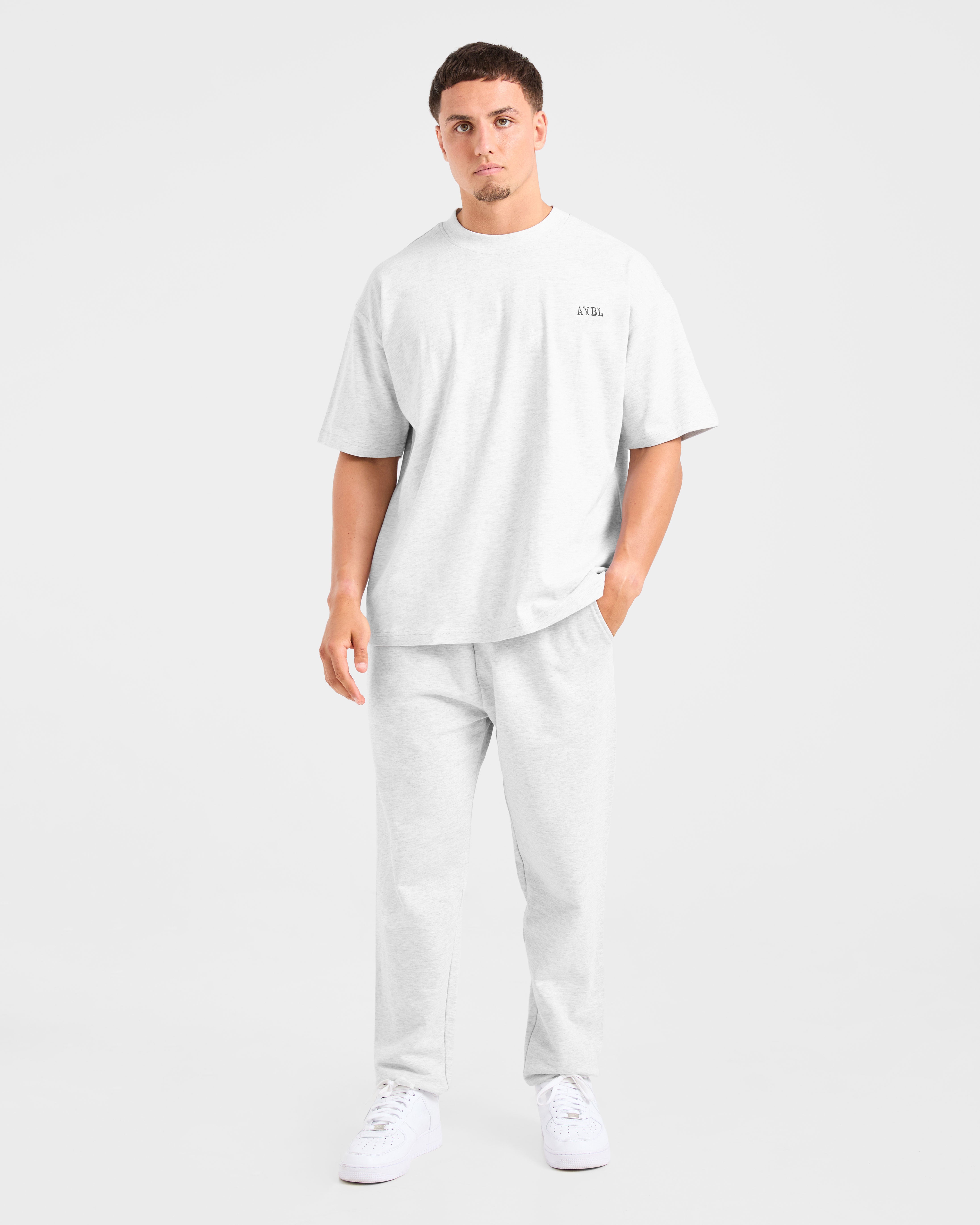 Lifting Essentials Oversized T Shirt - Gris Marl
