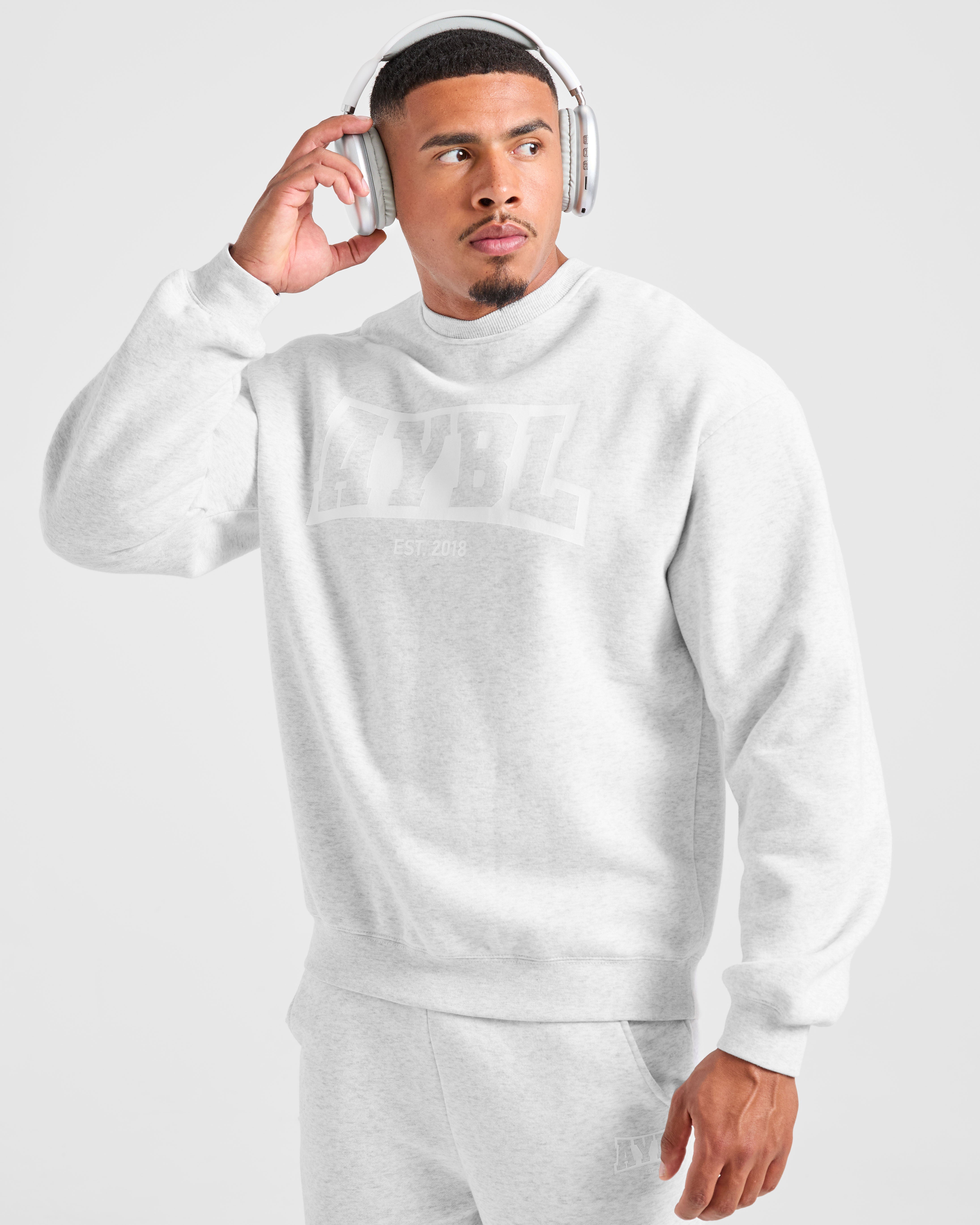 Academy Oversized Sweater - Gris Marl