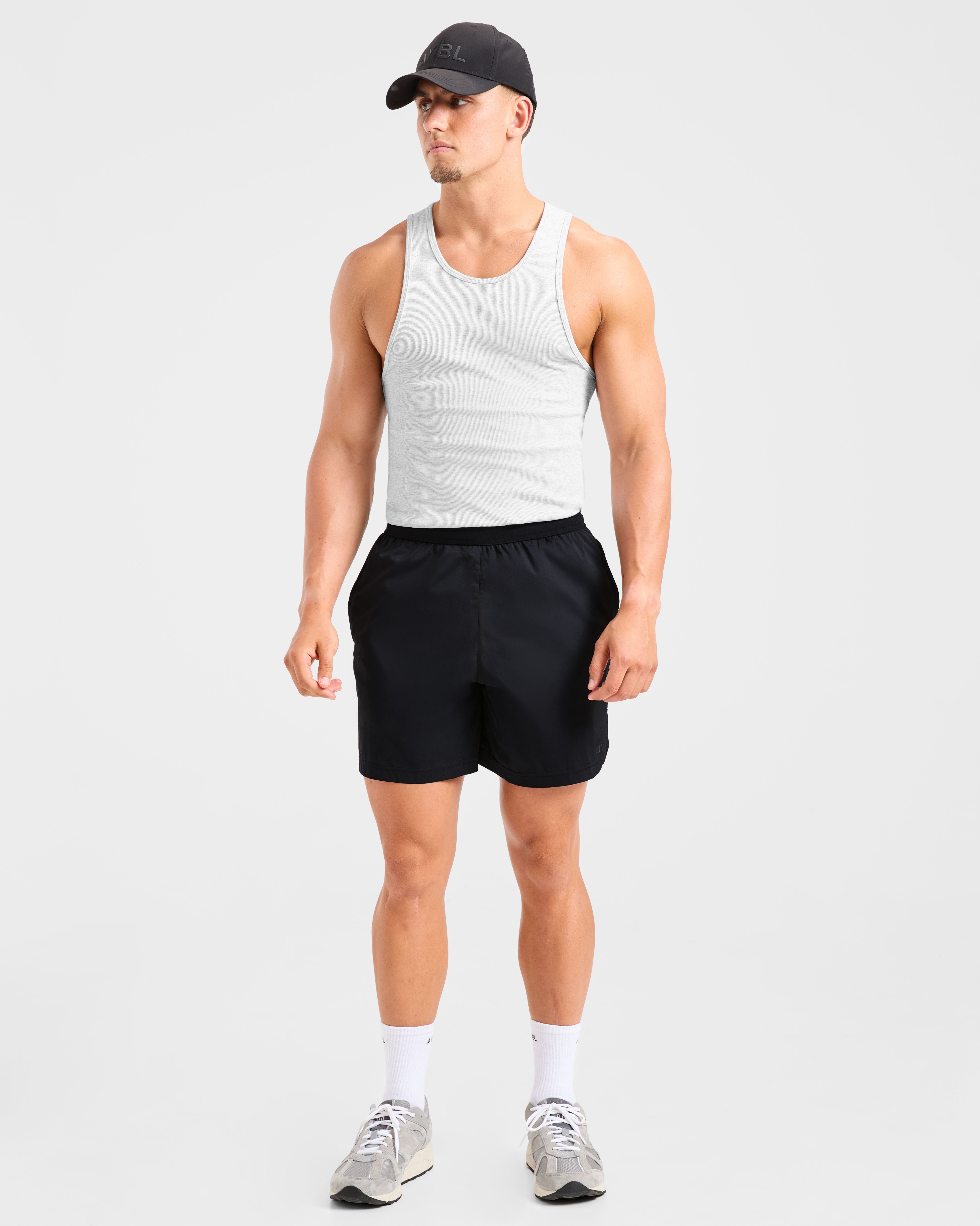 Muscle Ribbed Tank - Light Gris Marl