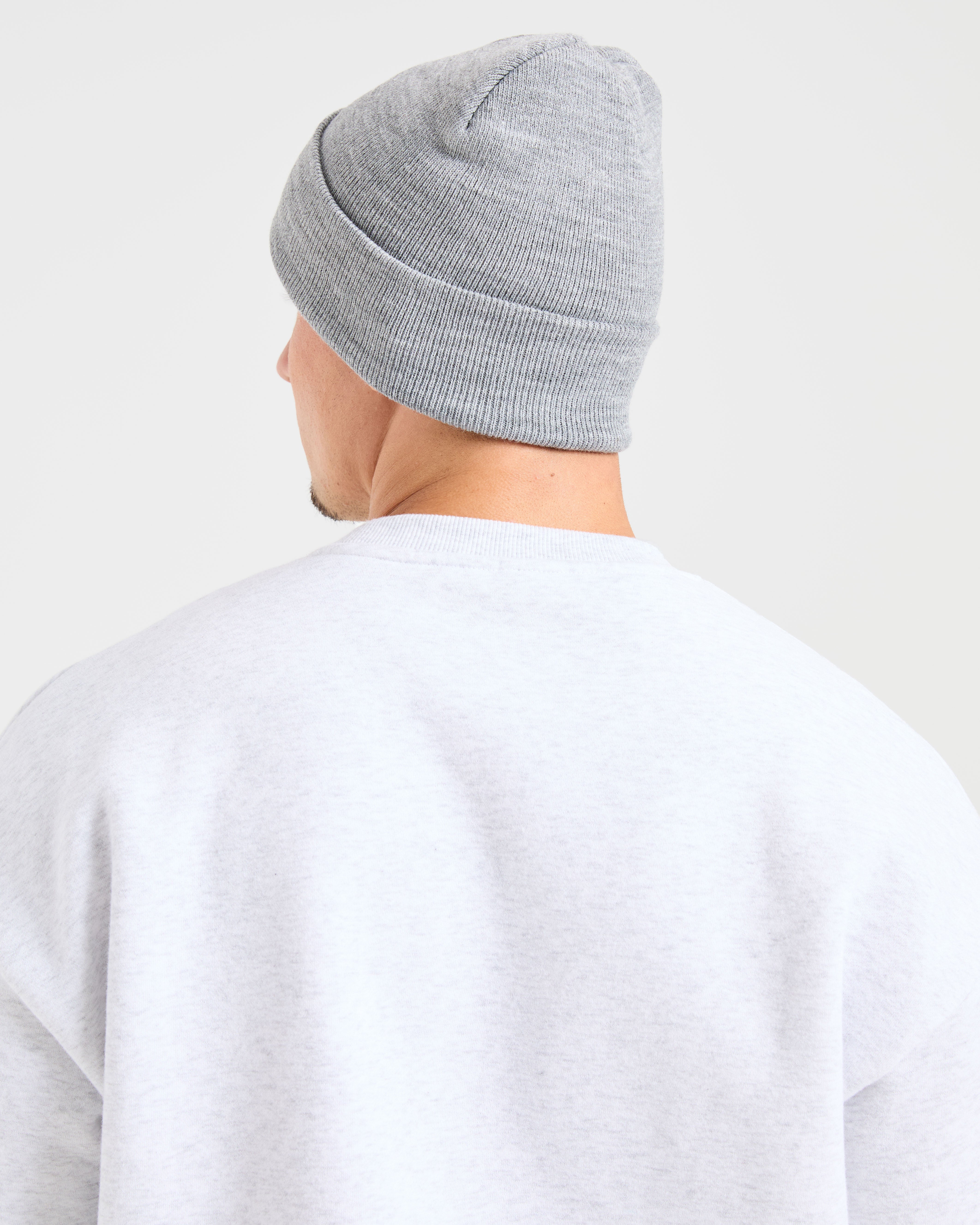 Embroidered Beanie - Gris Marl