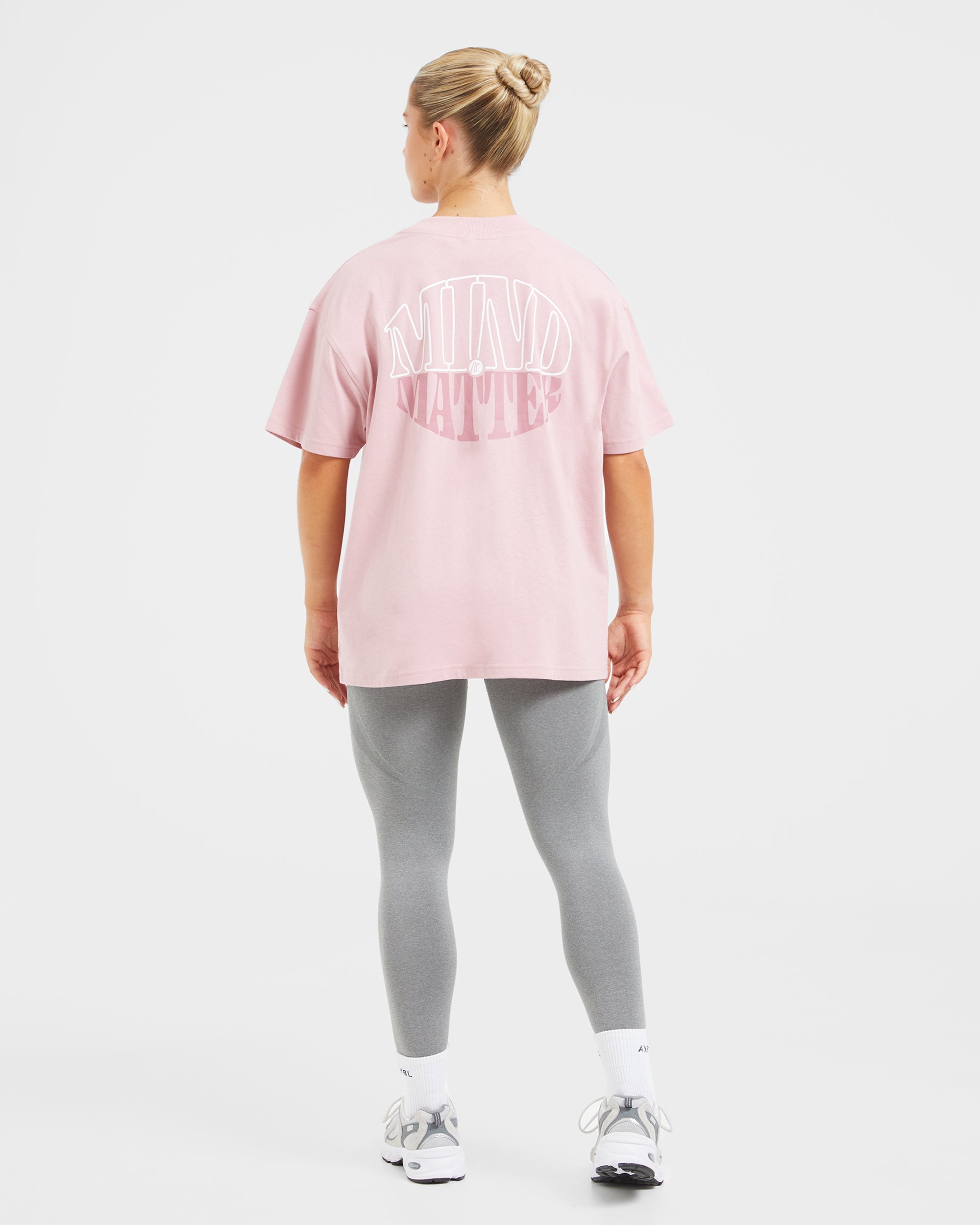 Mind Over Matter Oversized T Shirt - Rose