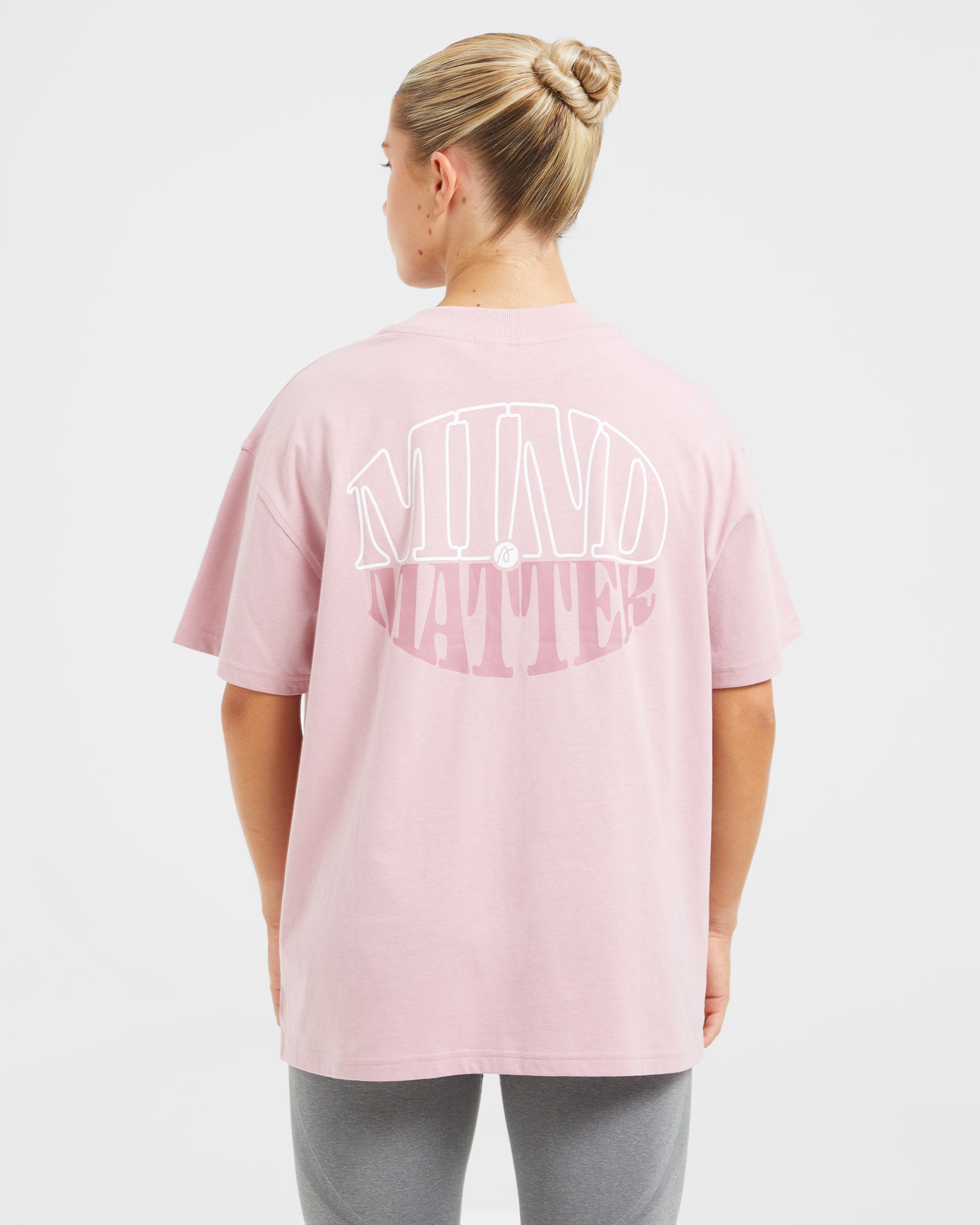 Mind Over Matter Oversized T Shirt - Rose