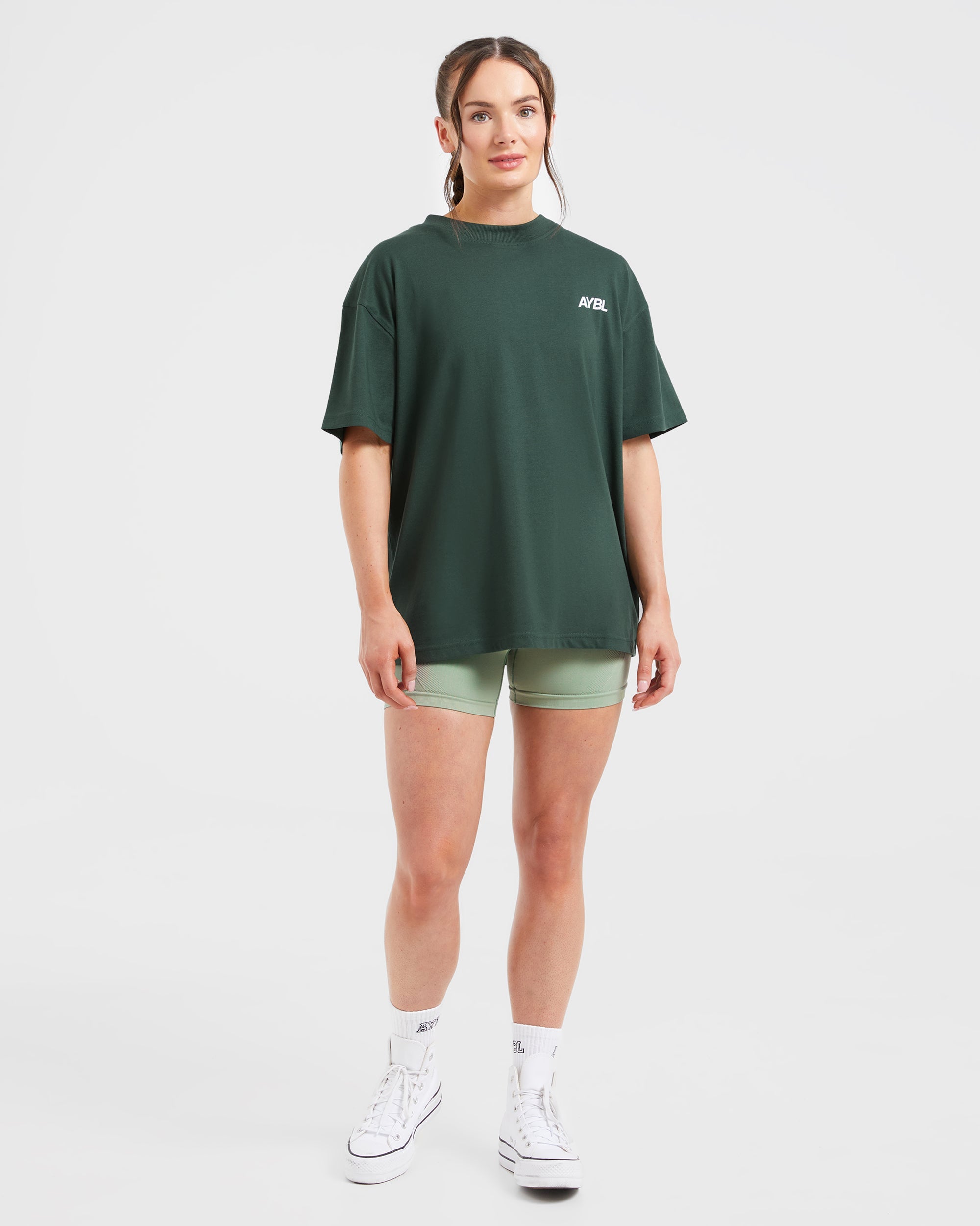 AYBL Sports Club Oversized T Shirt - Forest Vert