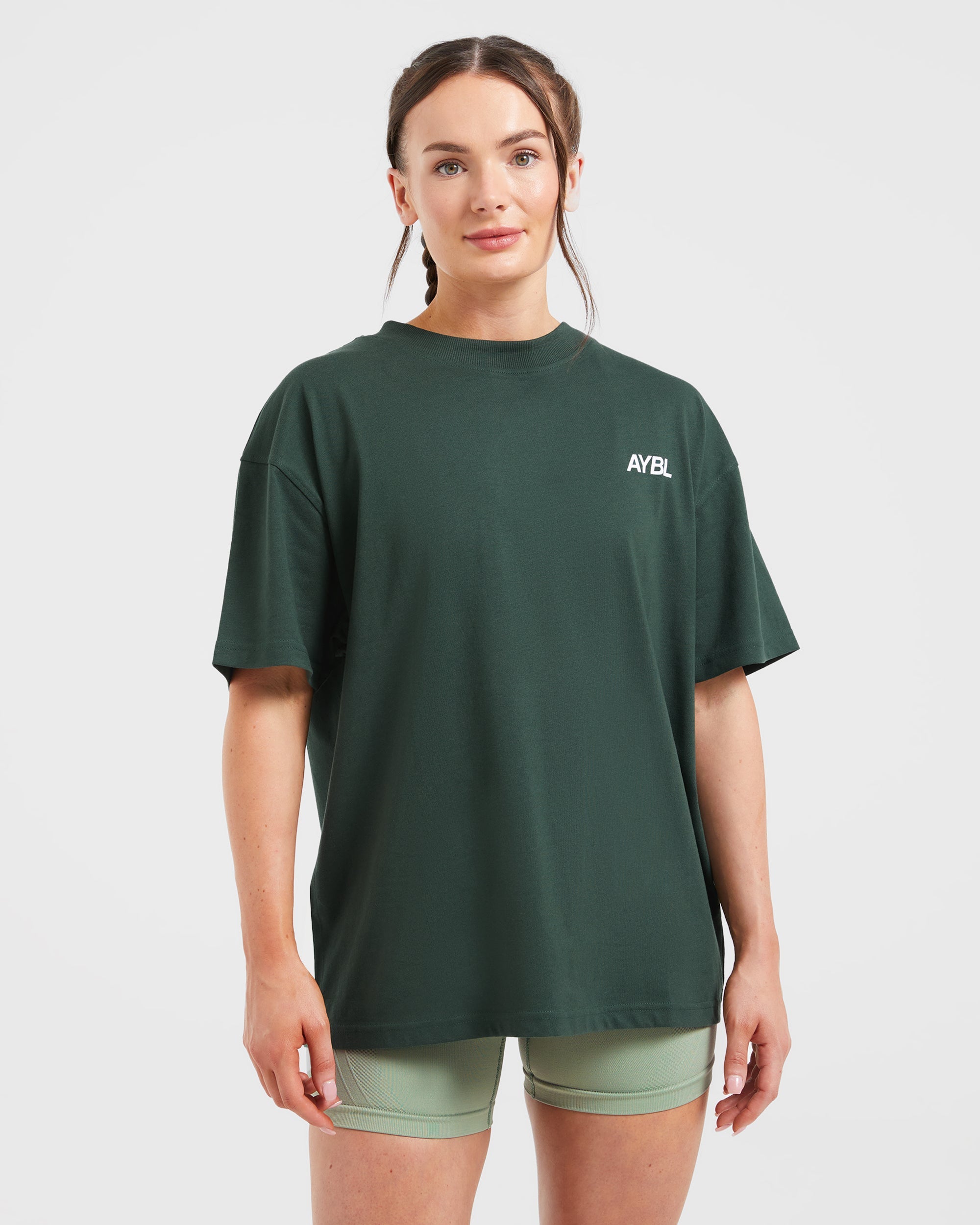 AYBL Sports Club Oversized T Shirt - Forest Vert