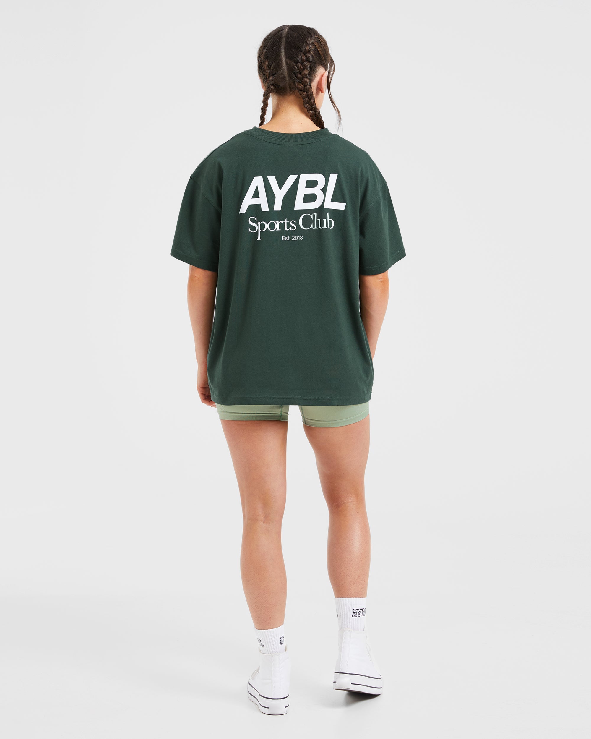 AYBL Sports Club Oversized T Shirt - Forest Vert