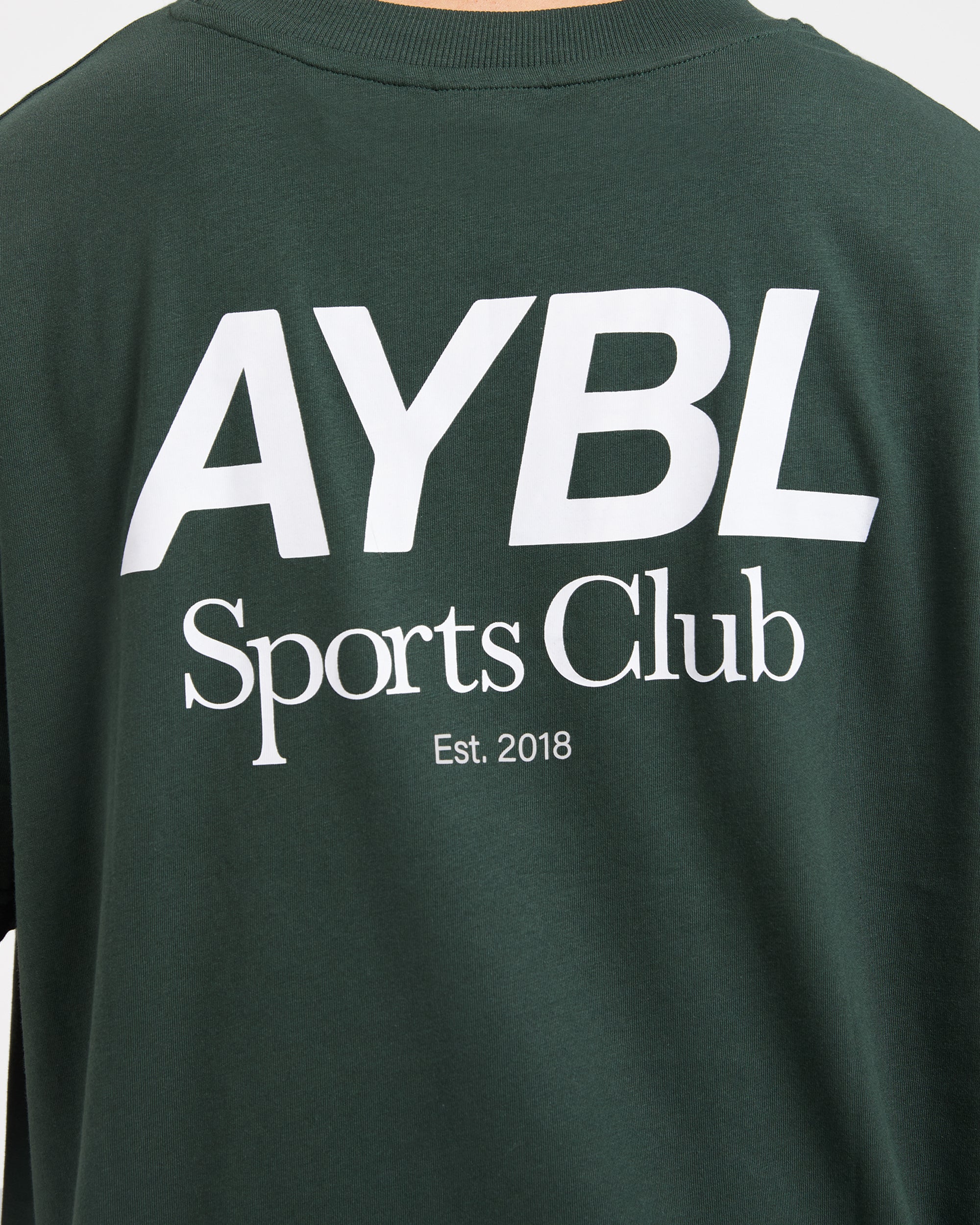 AYBL Sports Club Oversized T Shirt - Forest Vert