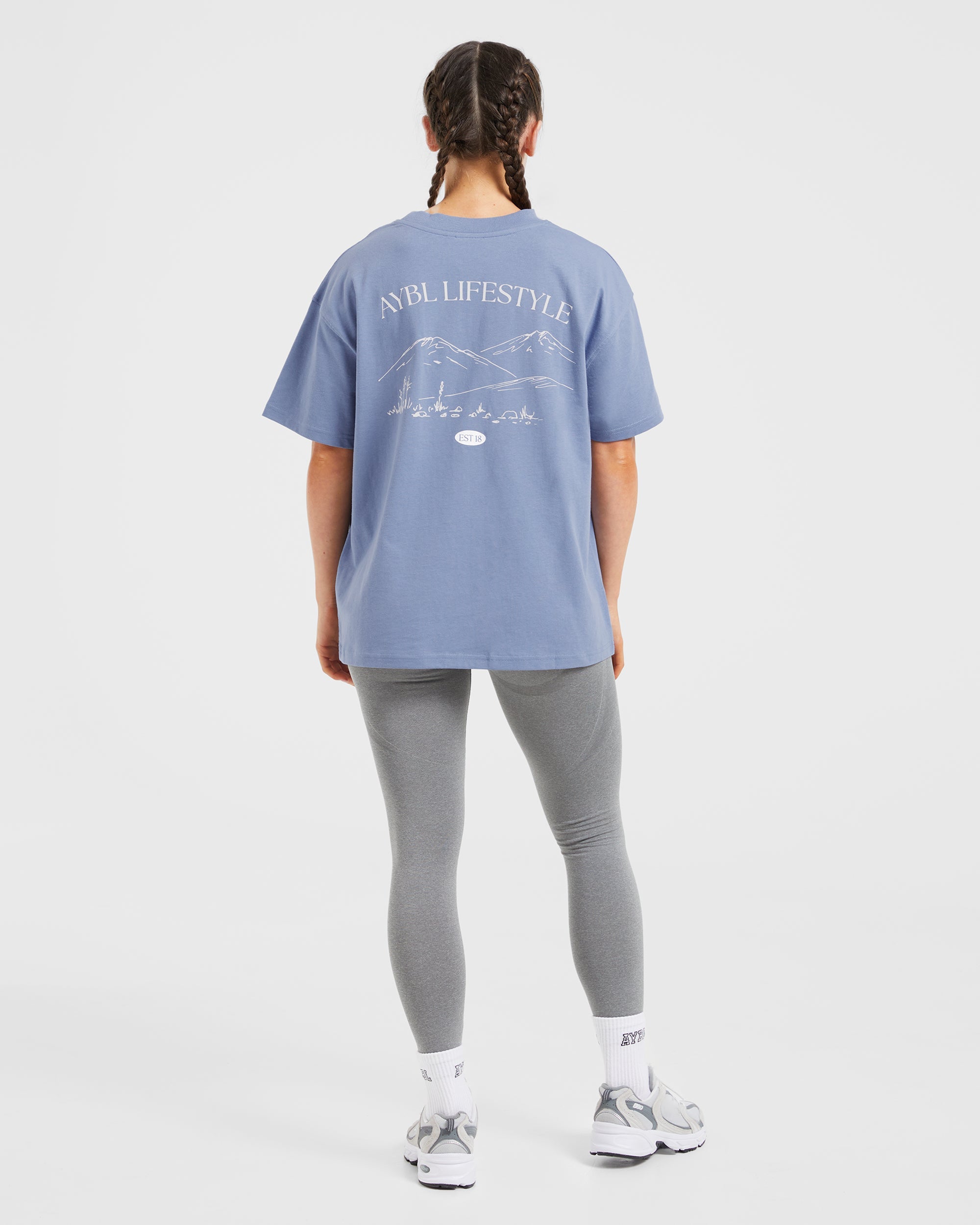 AYBL Lifestyle Oversized T Shirt - Cornflower Bleu