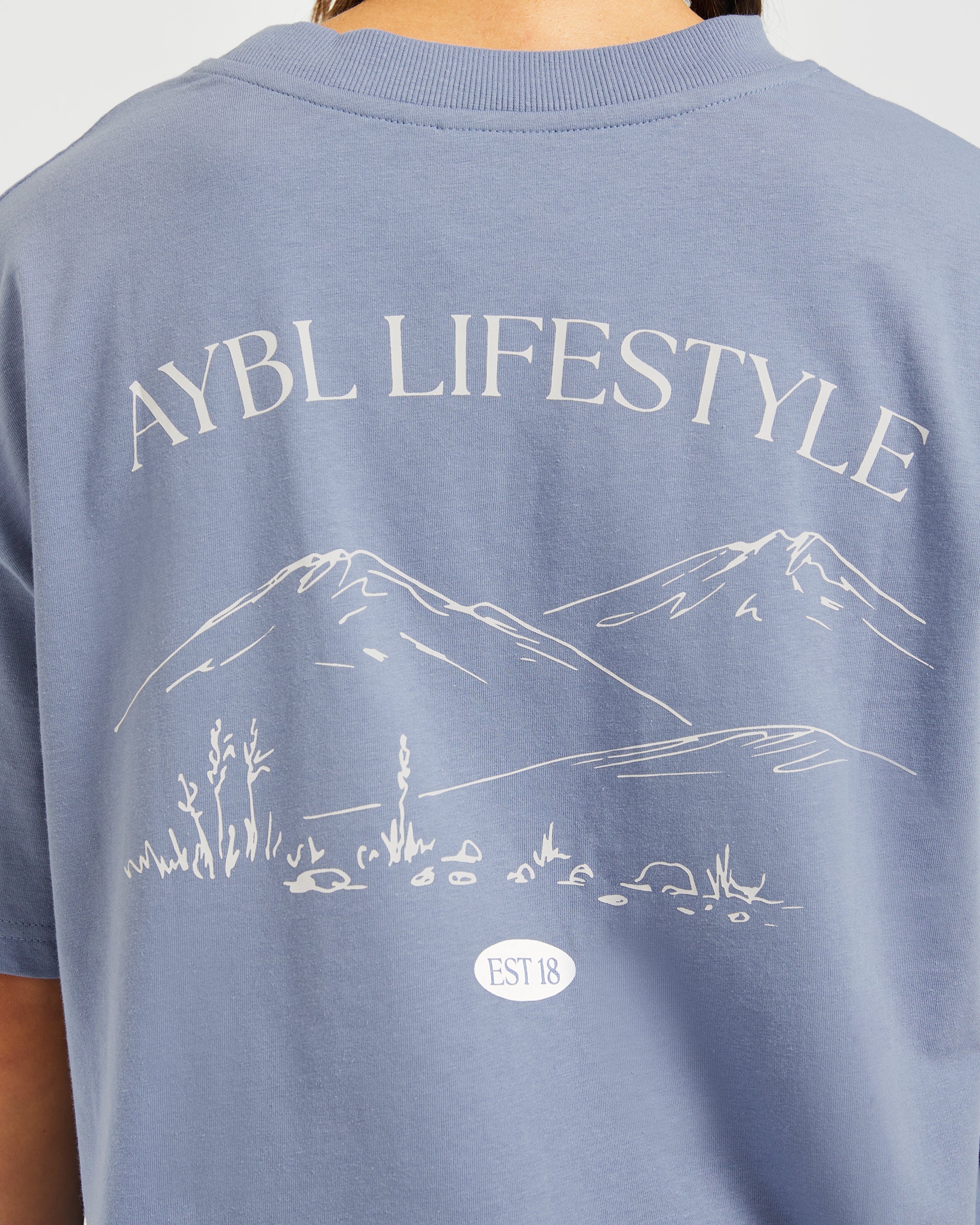 AYBL Lifestyle Oversized T Shirt - Cornflower Bleu