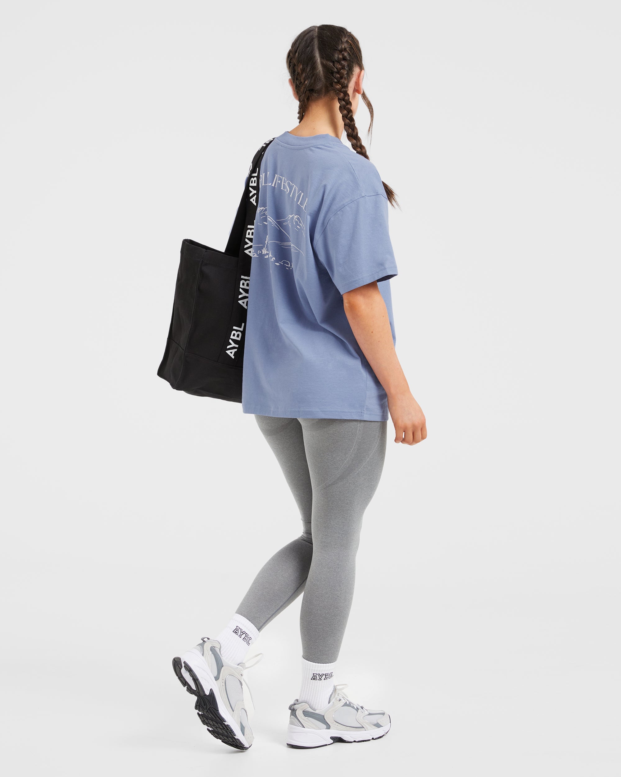 AYBL Lifestyle Oversized T Shirt - Cornflower Bleu