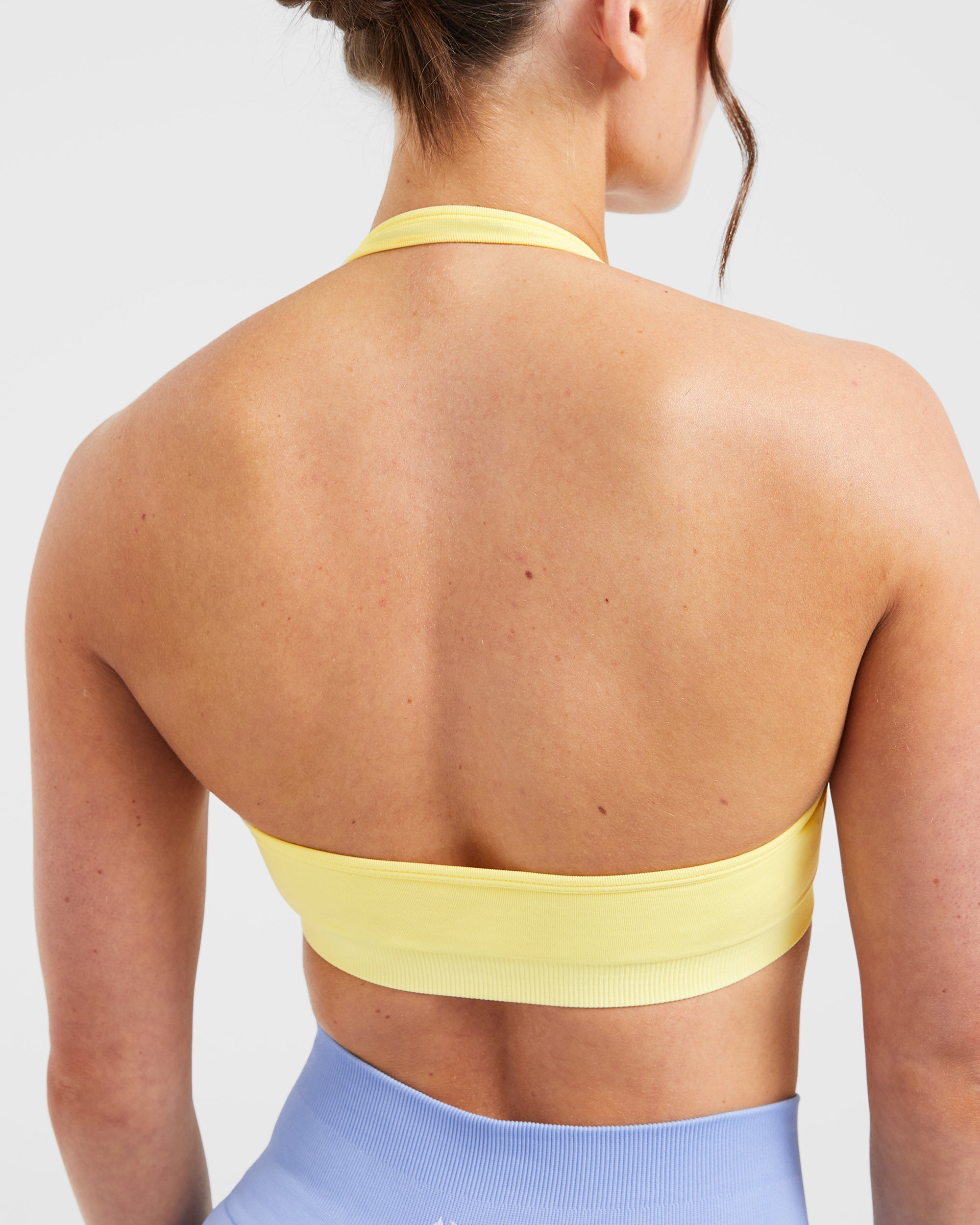 Essential Seamless Halterneck Sports Bra - Jaune