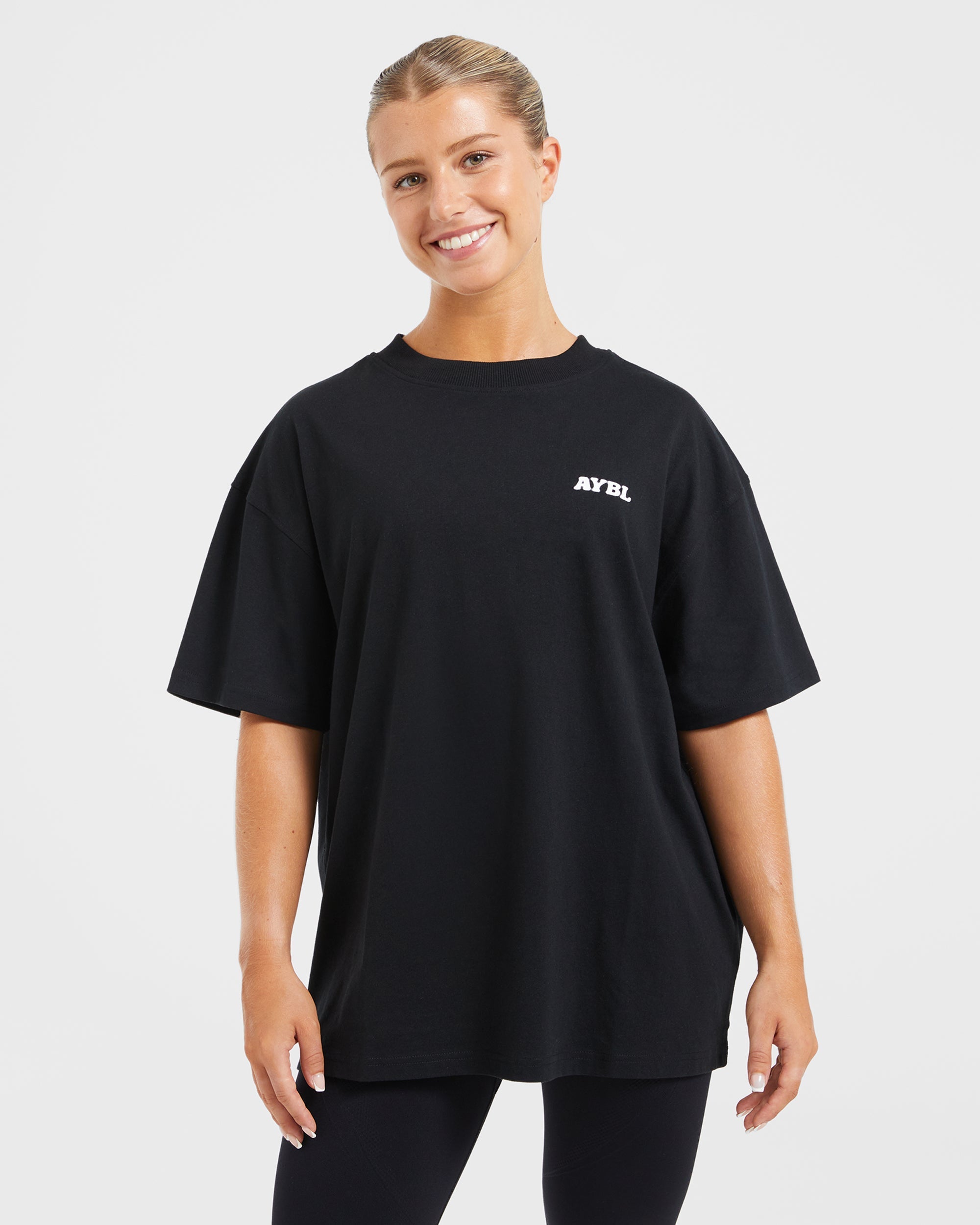 Stronger You Oversized T Shirt - Noir