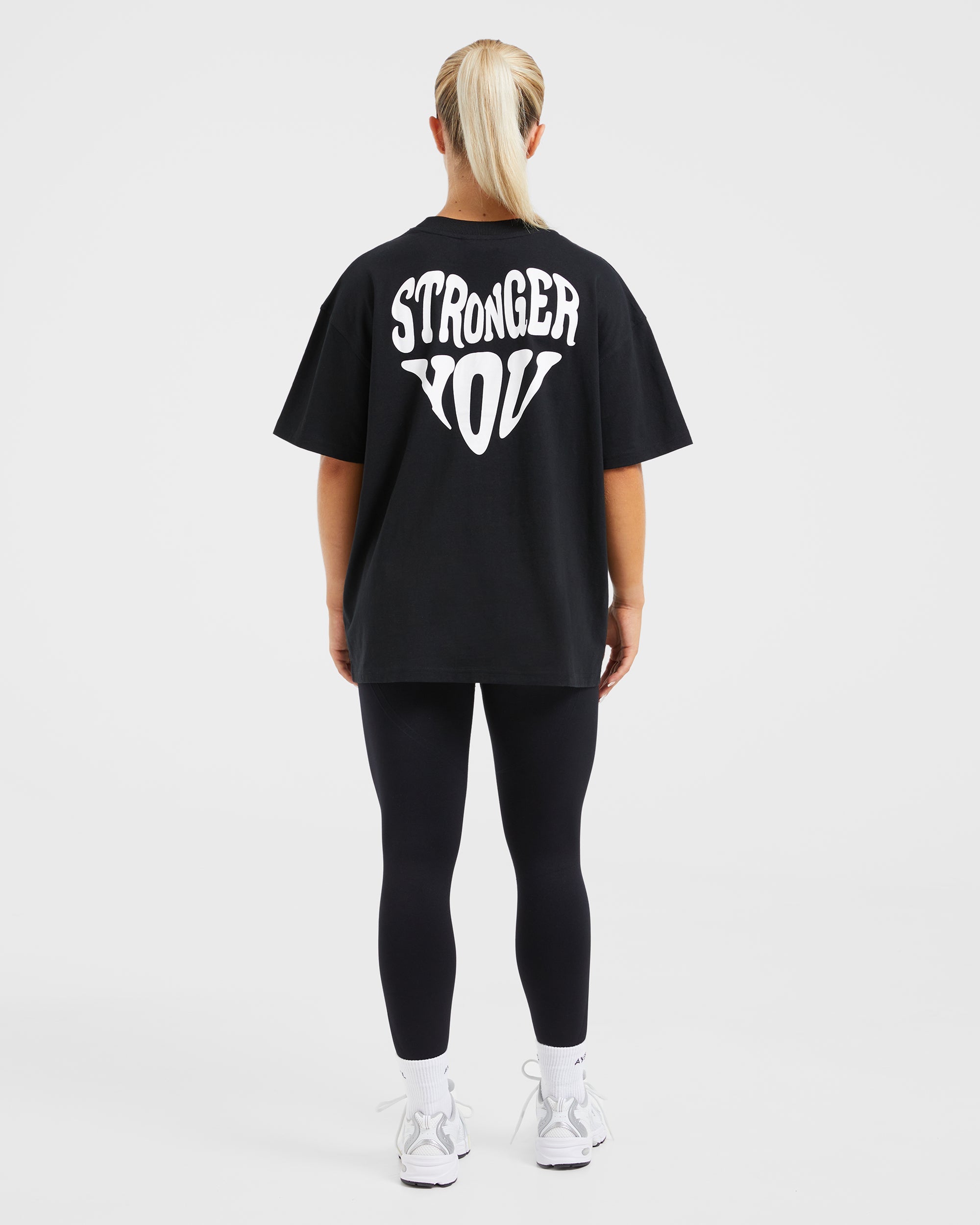 Stronger You Oversized T Shirt - Noir