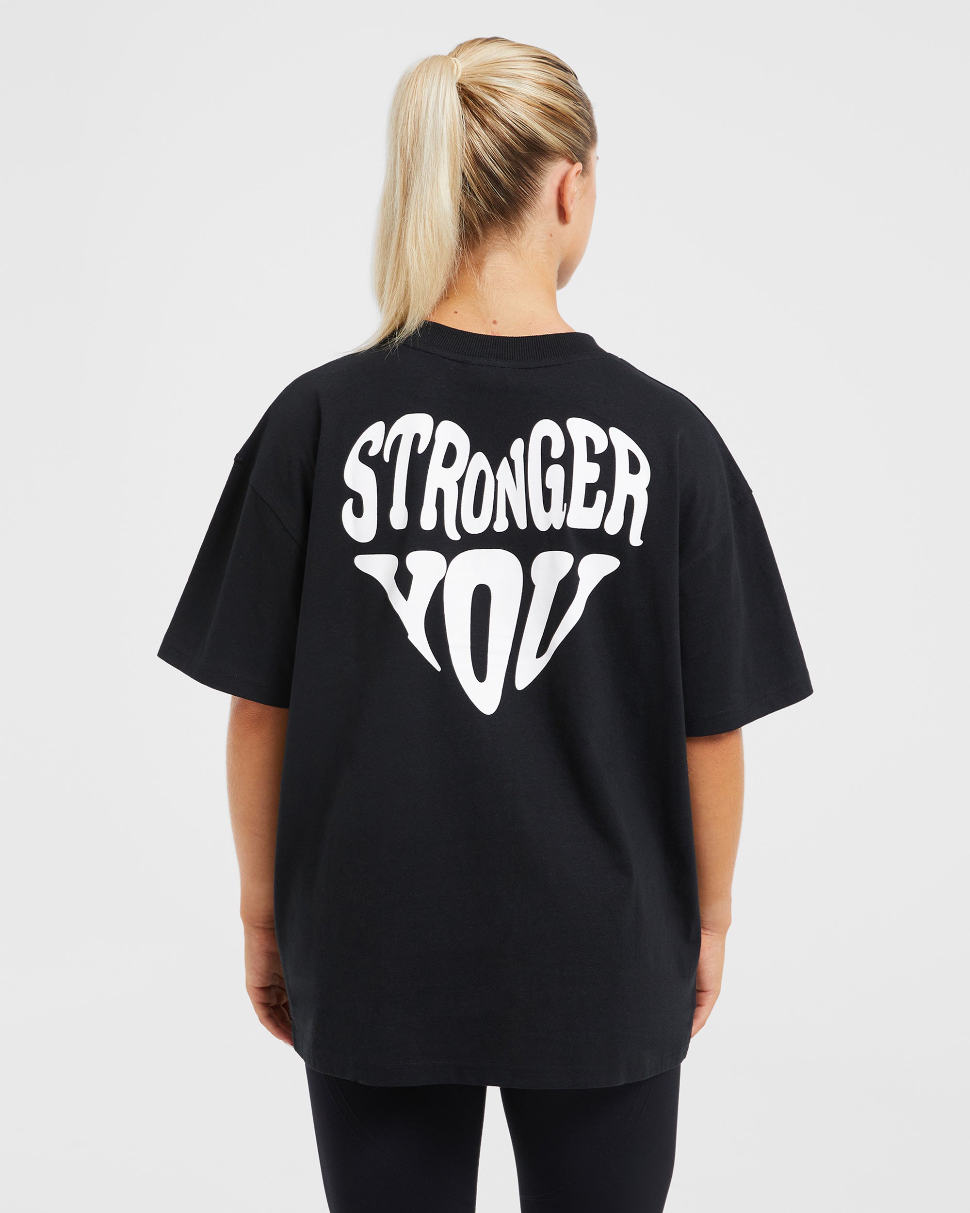 Stronger You Oversized T Shirt - Noir