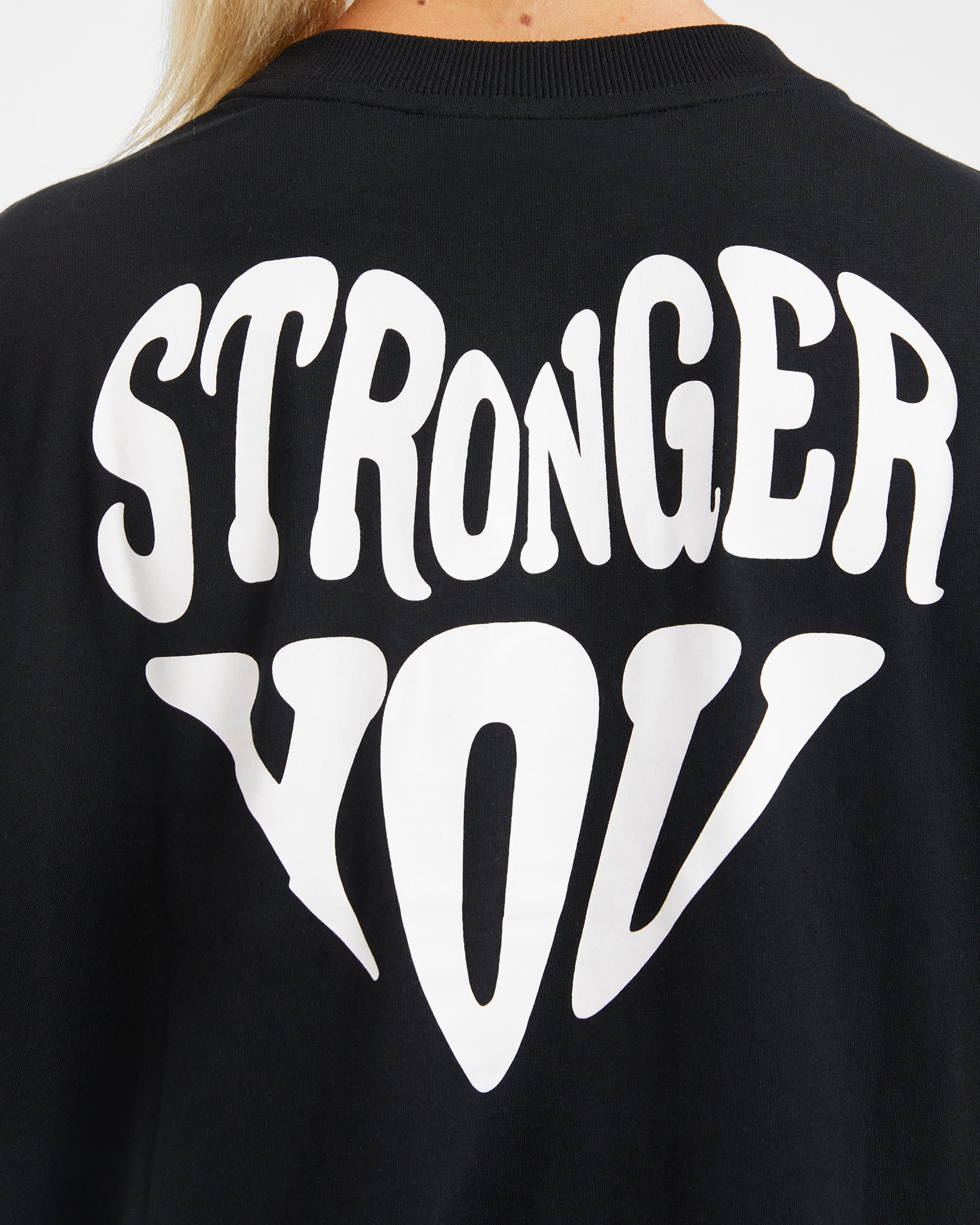 Stronger You Oversized T Shirt - Noir