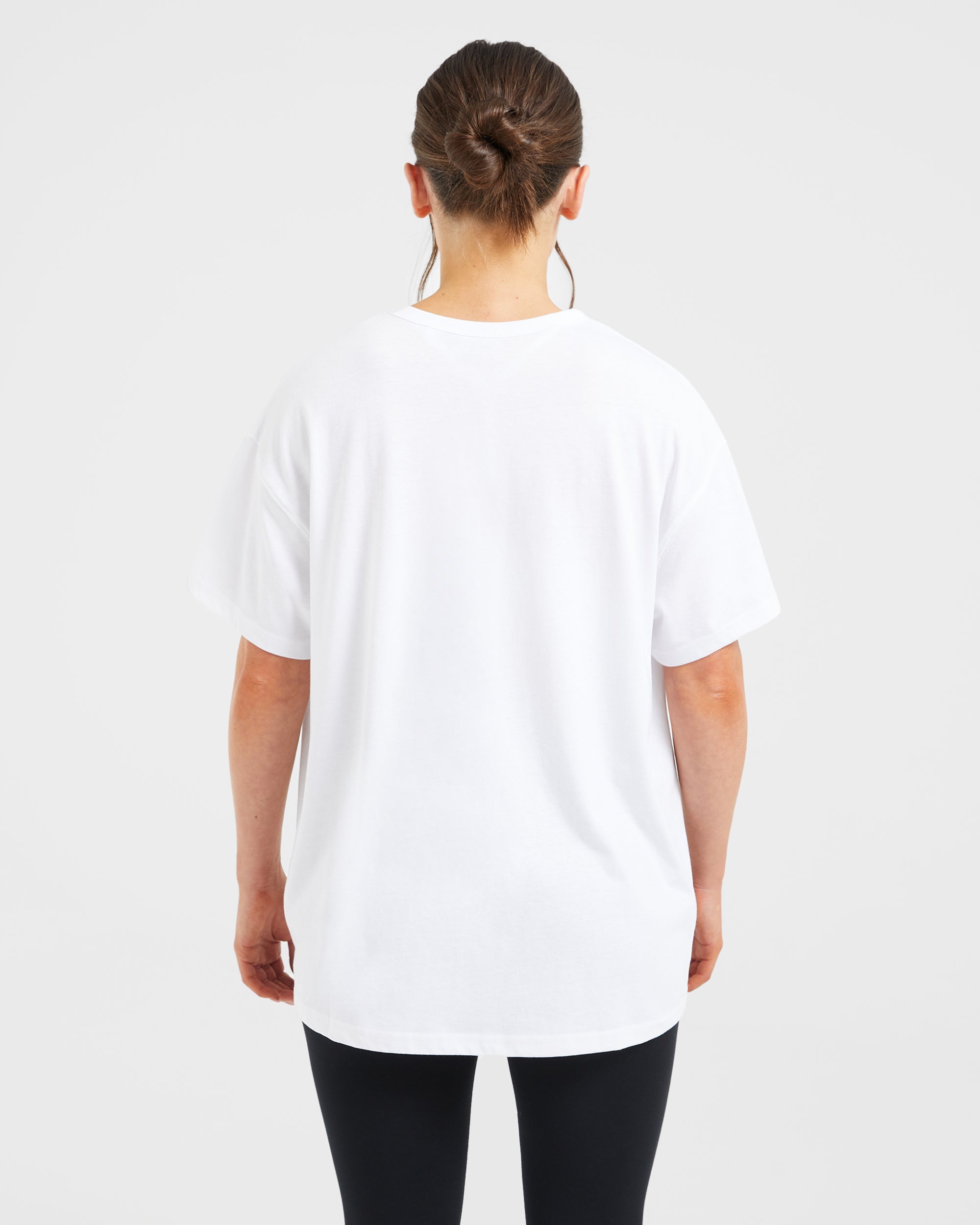 Varsity Oversized T Shirt - Blanc