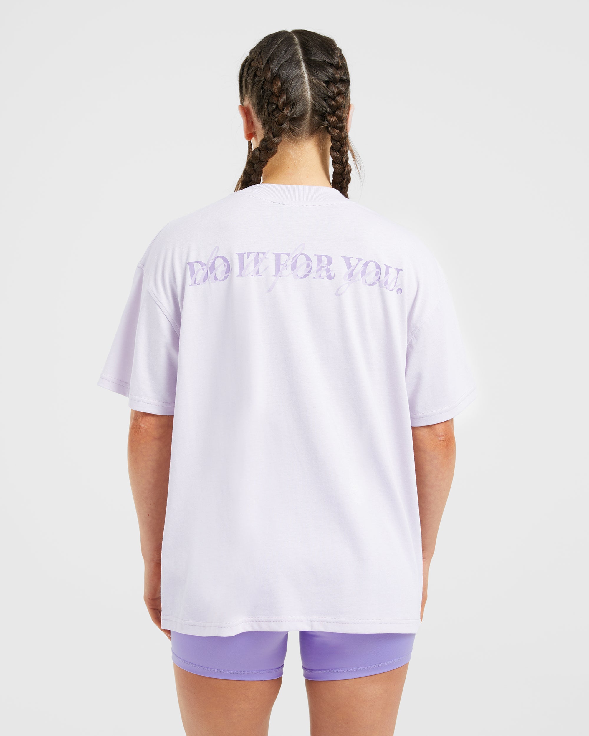 Do It For You Oversized T Shirt - Orchid Violet