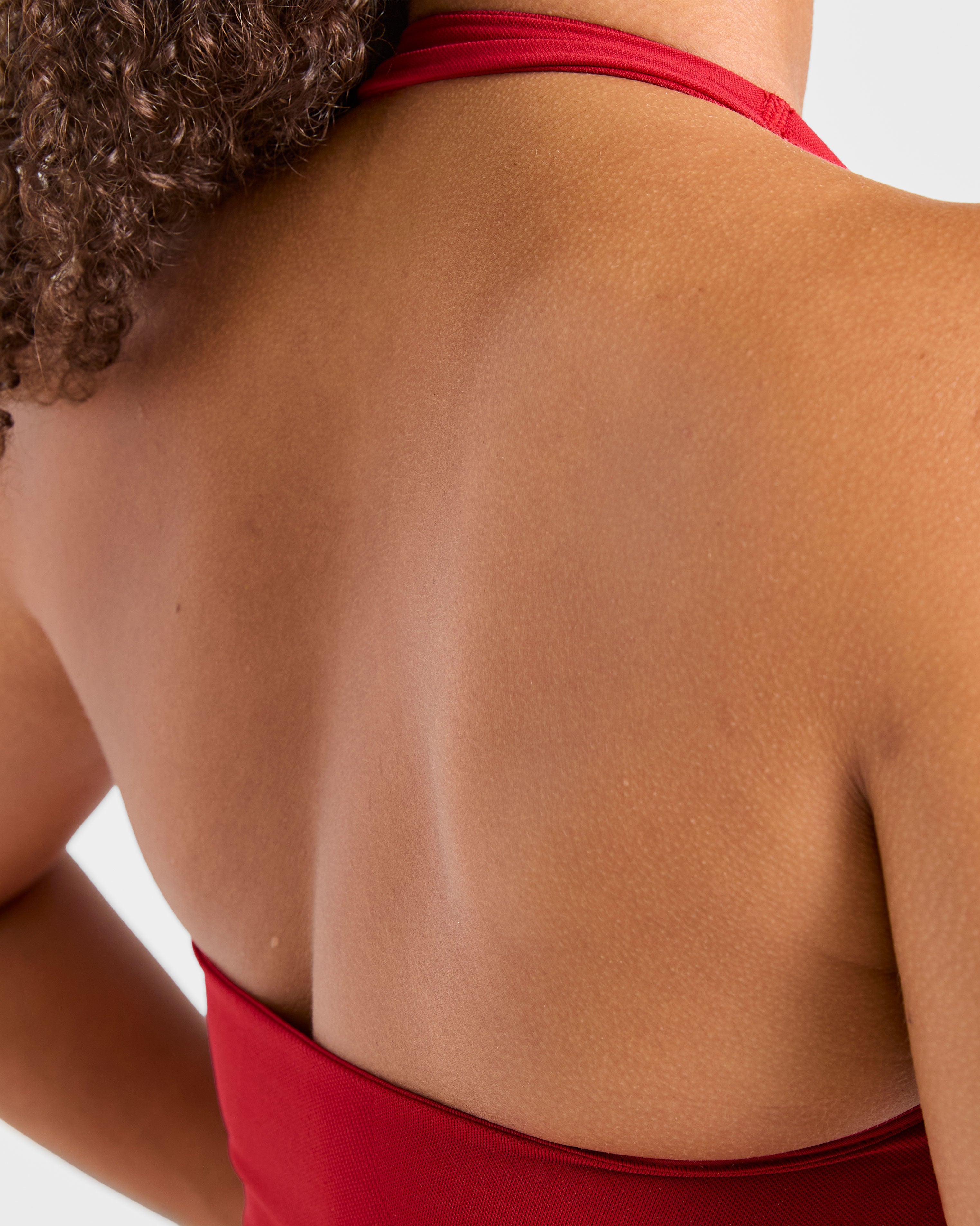 Enhance Seamless Halterneck Top - Rouge