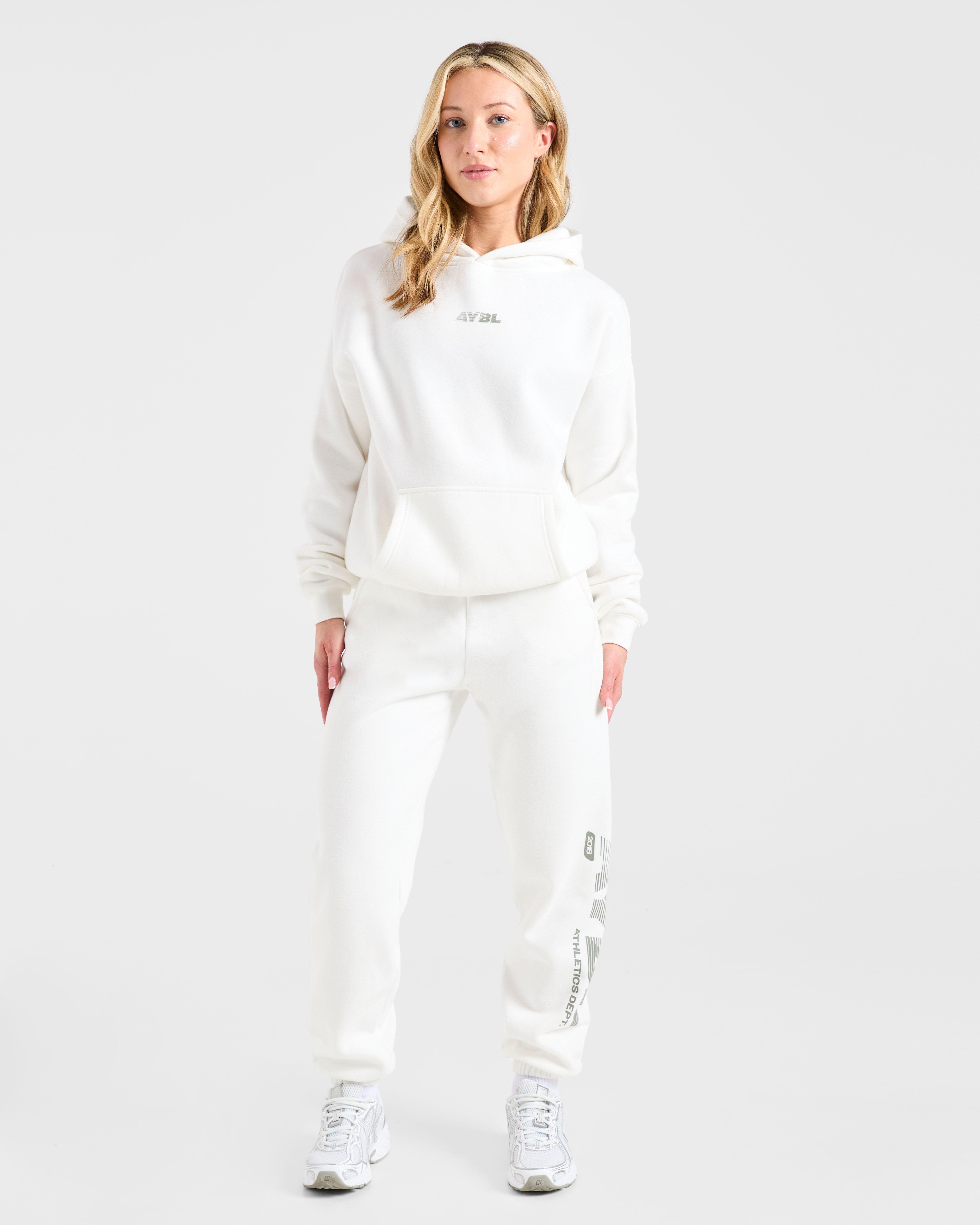 Athletics Dept Oversized Joggers - Off Blanc
