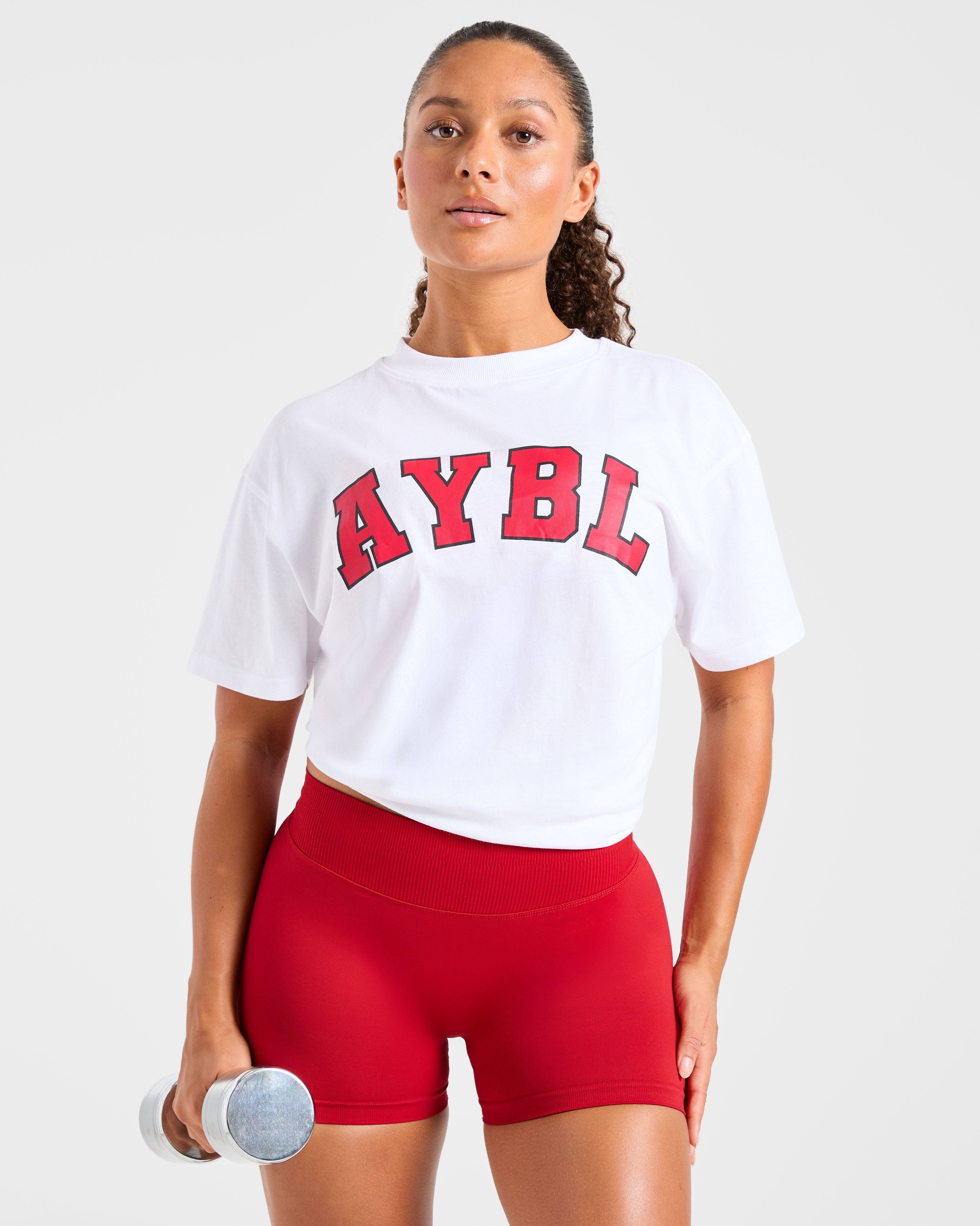 Varsity 2.0 Oversized T Shirt - Rouge