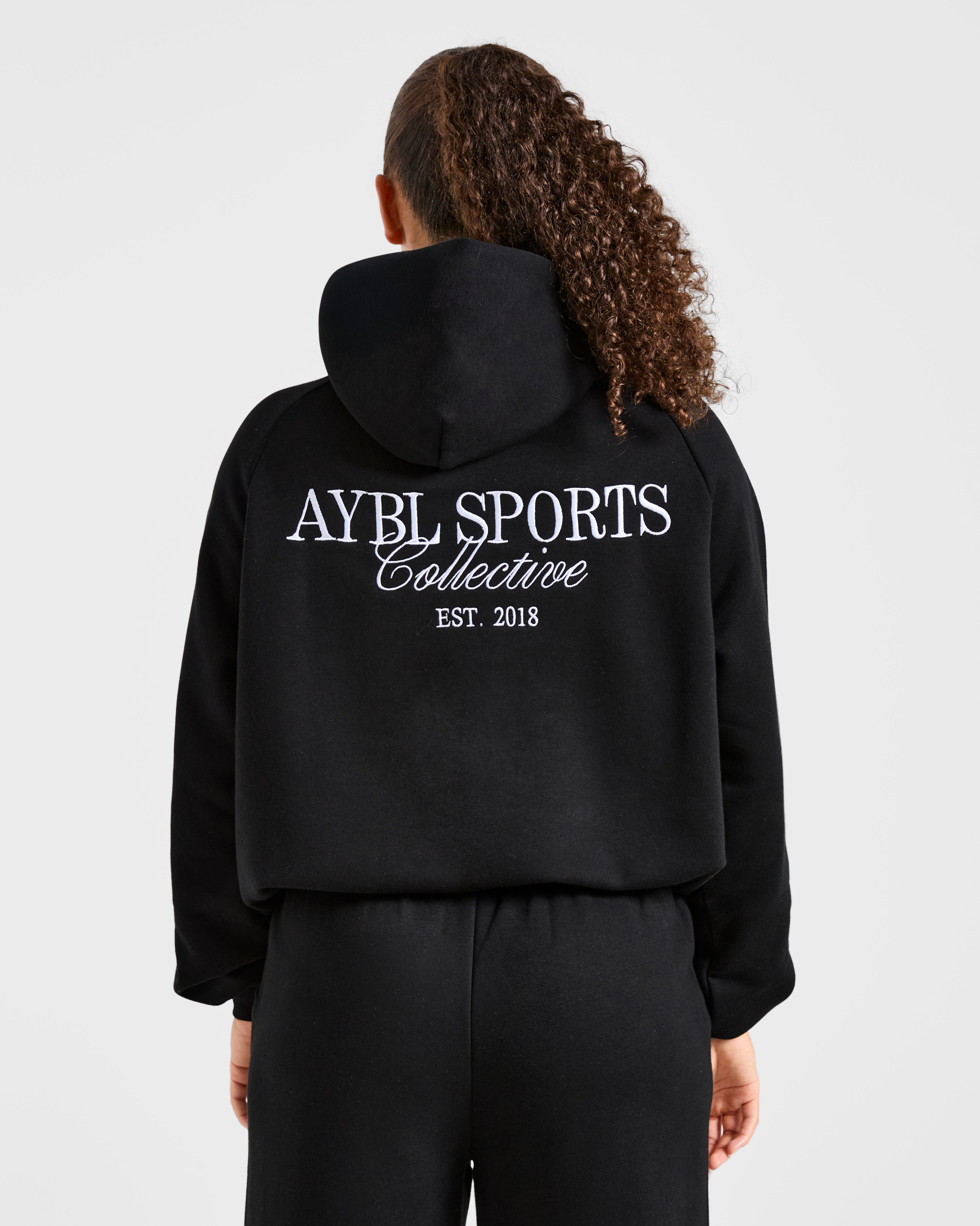 Sports Collective Oversized Hoodie - Noir