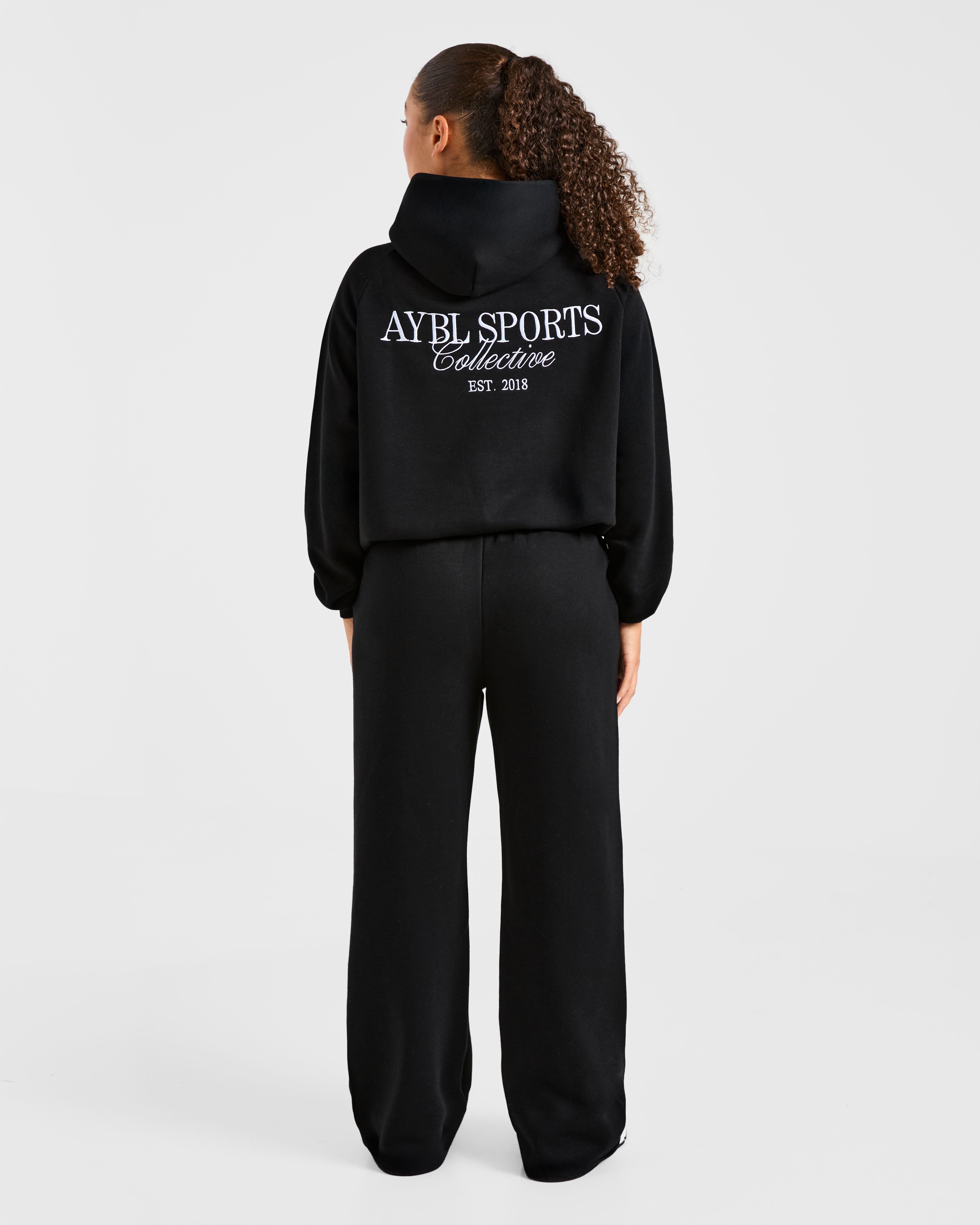 Sports Collective Oversized Hoodie - Noir