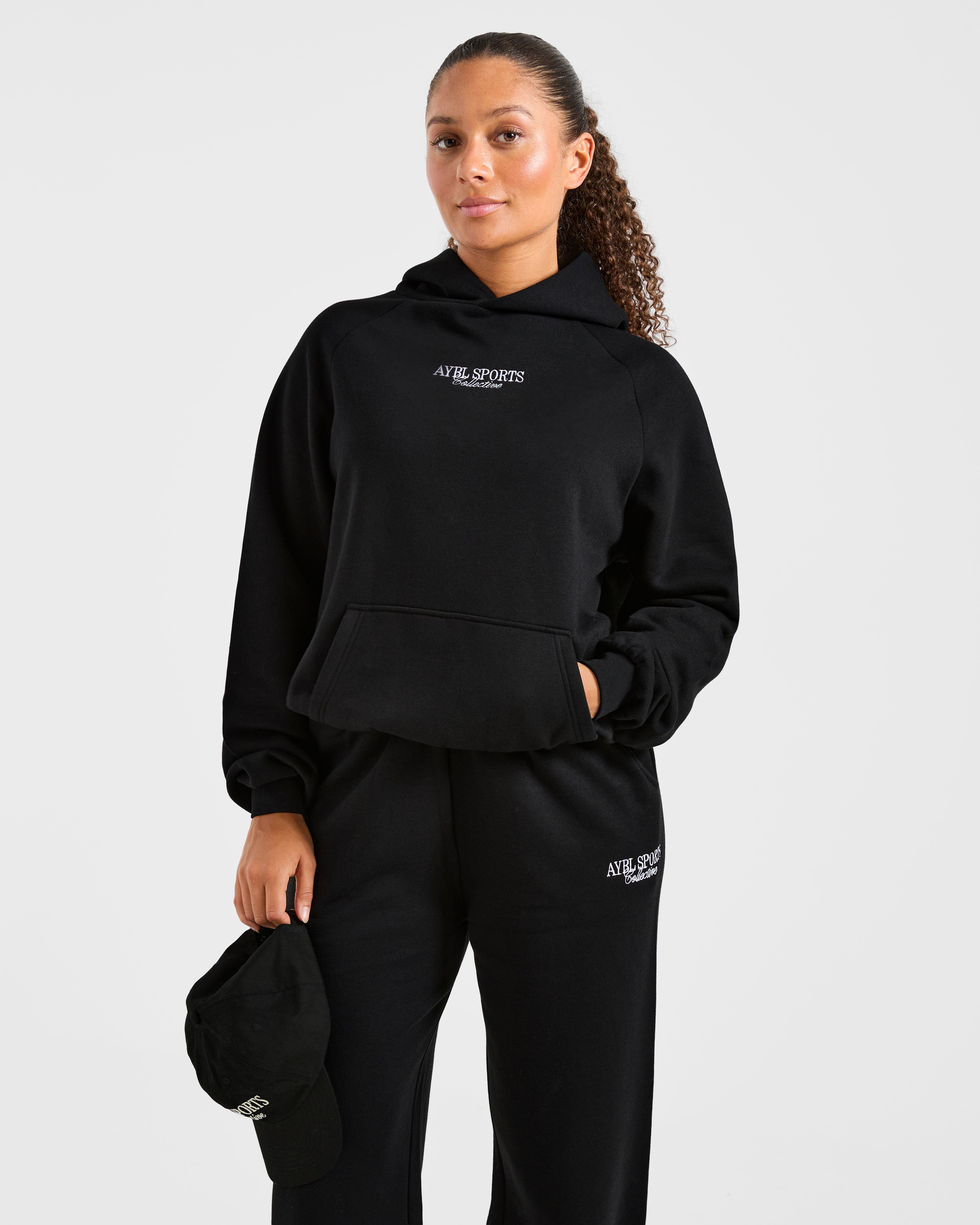 Sports Collective Oversized Hoodie - Noir
