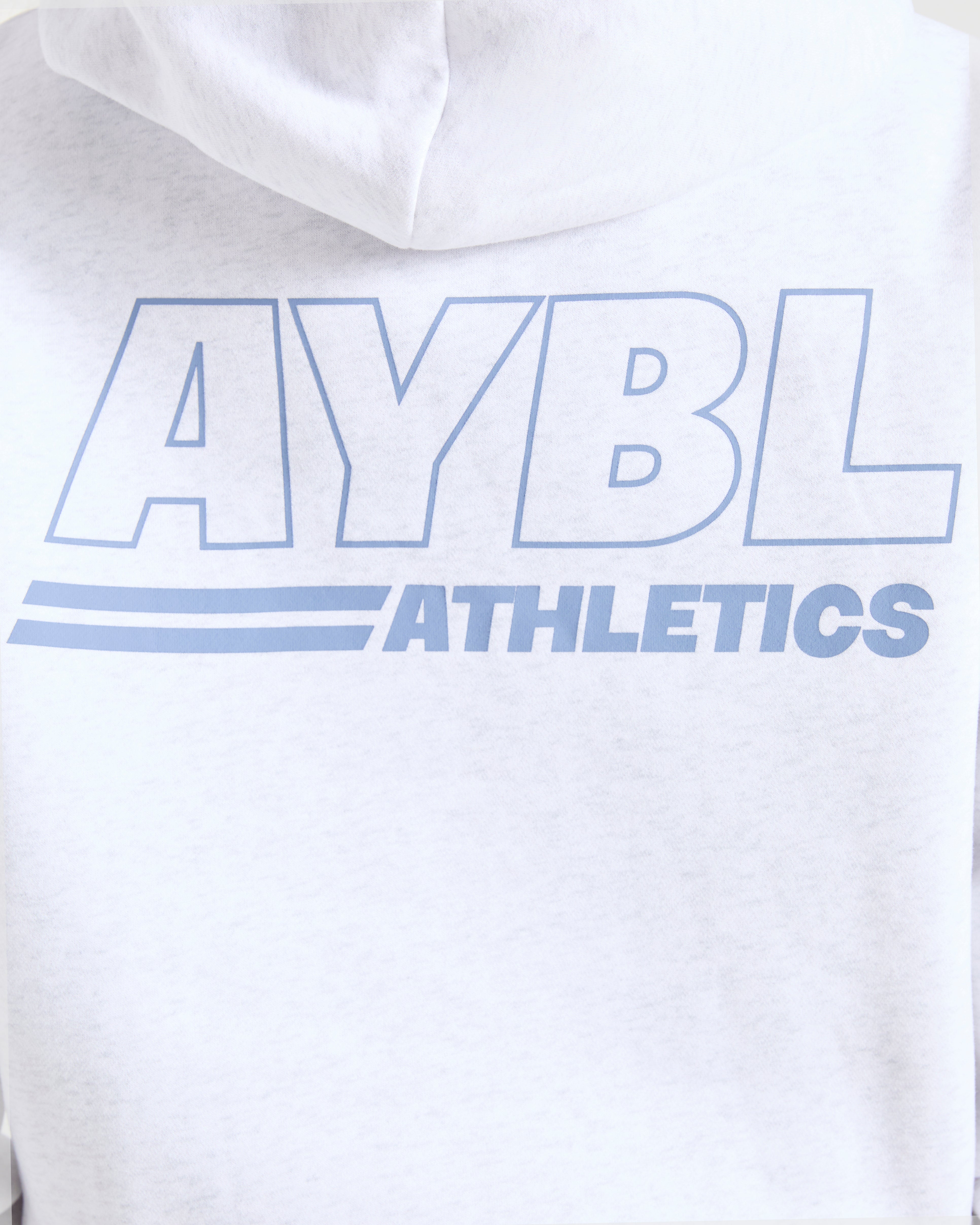 Athletics Track Oversized Hoodie - Heather Gris/Slate Bleu