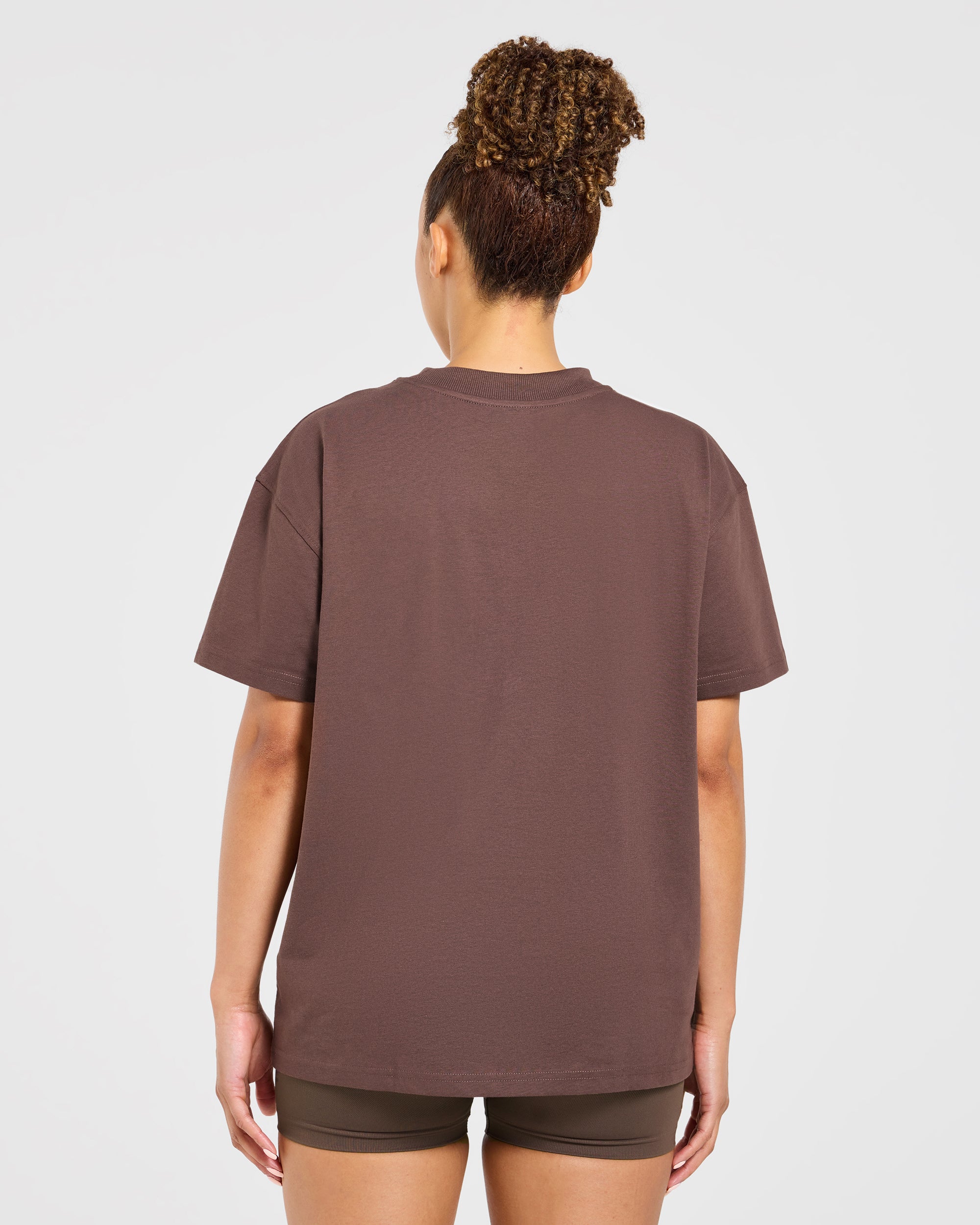 Varsity 2.0 Oversized T Shirt - Marron