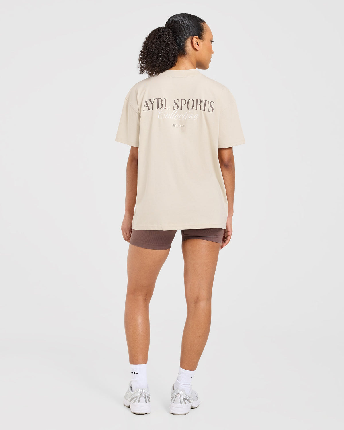Sports Collective Oversized T Shirt - Beige
