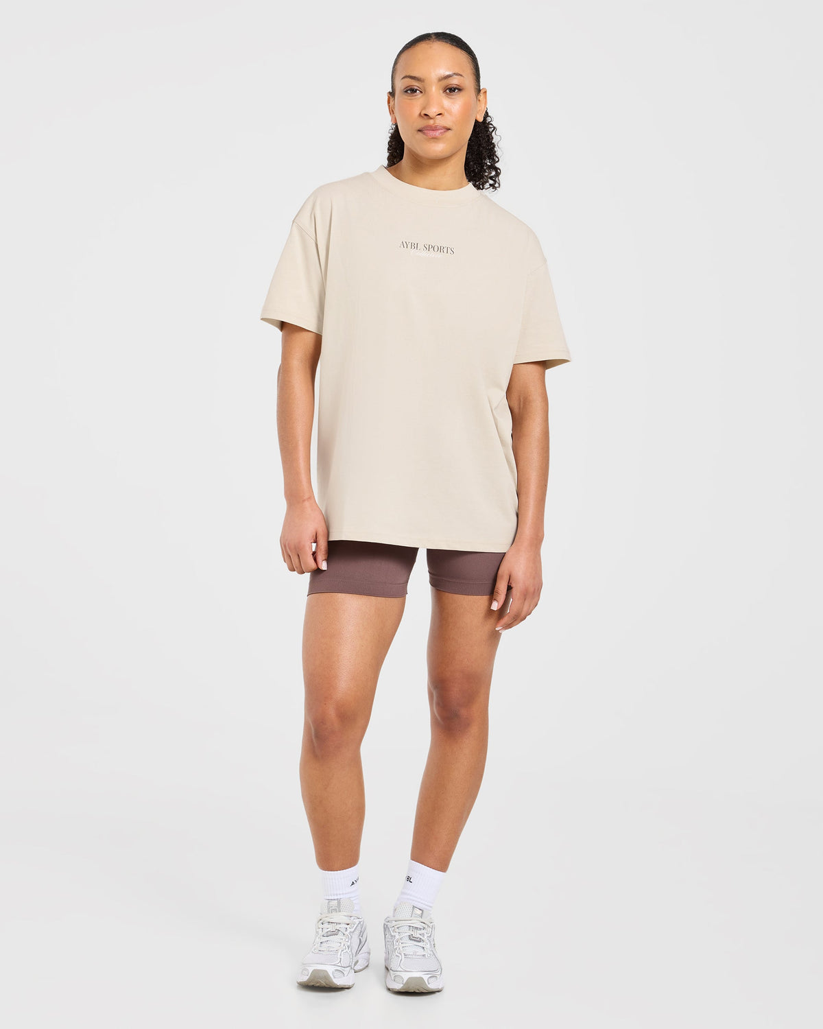 Sports Collective Oversized T Shirt - Beige
