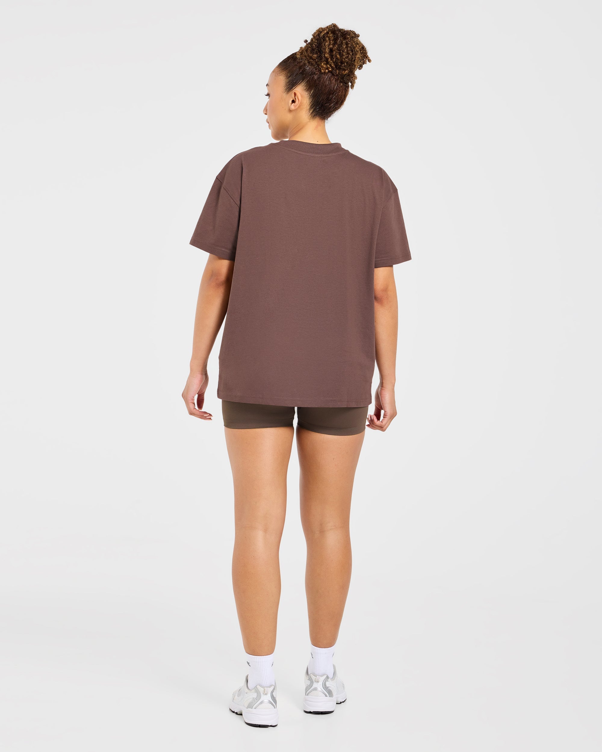 Varsity 2.0 Oversized T Shirt - Marron