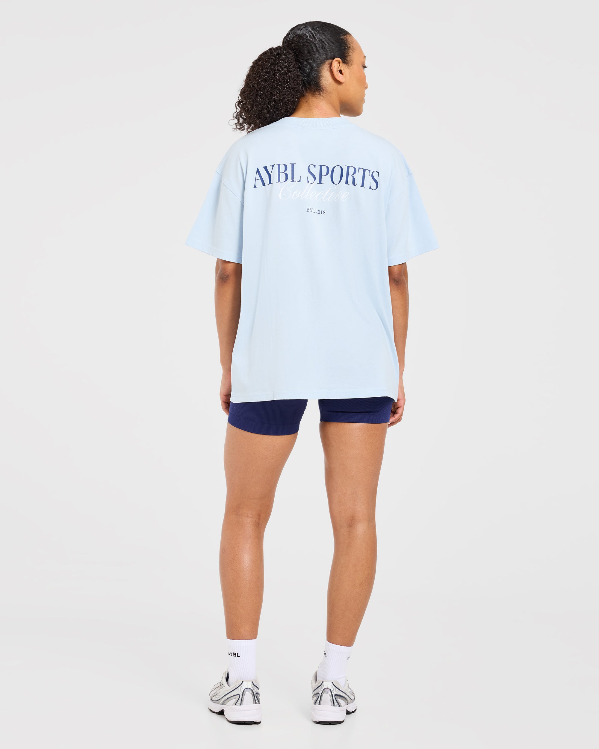 Sports Collective Oversized T Shirt - Bleu