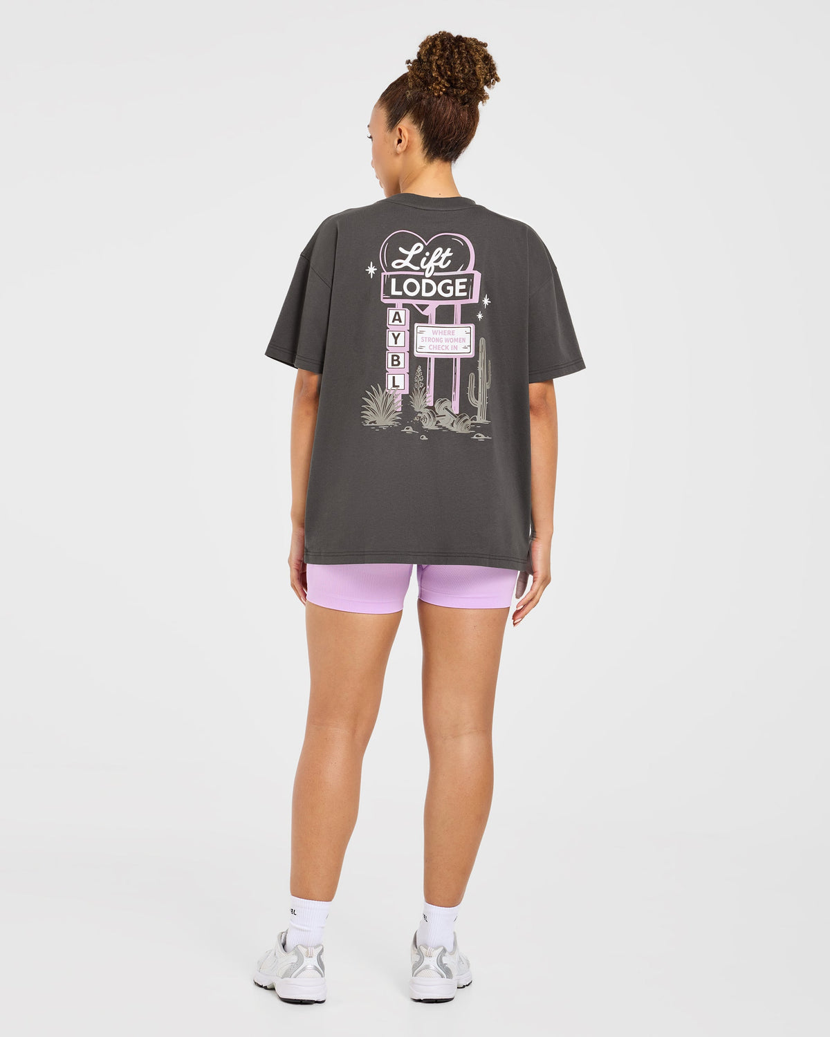AYBL Lift Lodge Oversized T Shirt - Charcoal